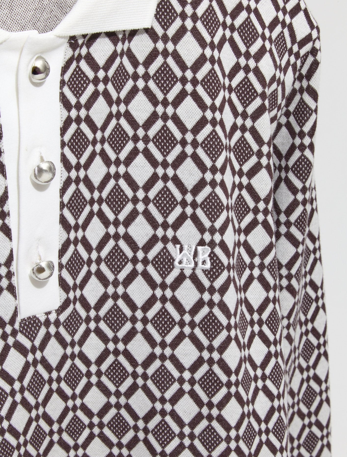 Selassie Pullover in Ivory & Dark Brown