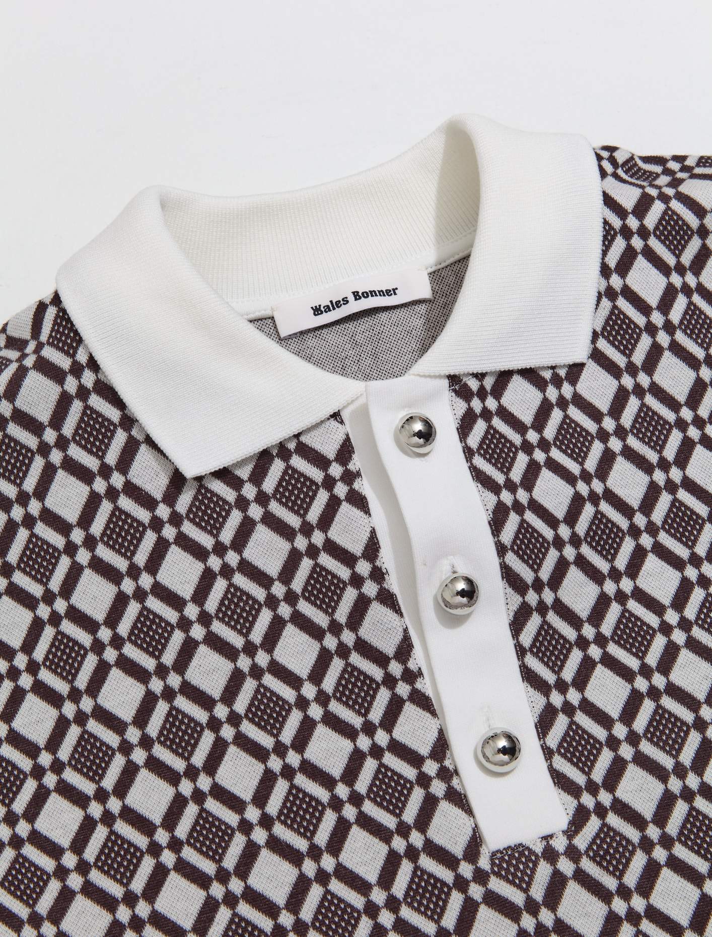 Selassie Pullover in Ivory & Dark Brown