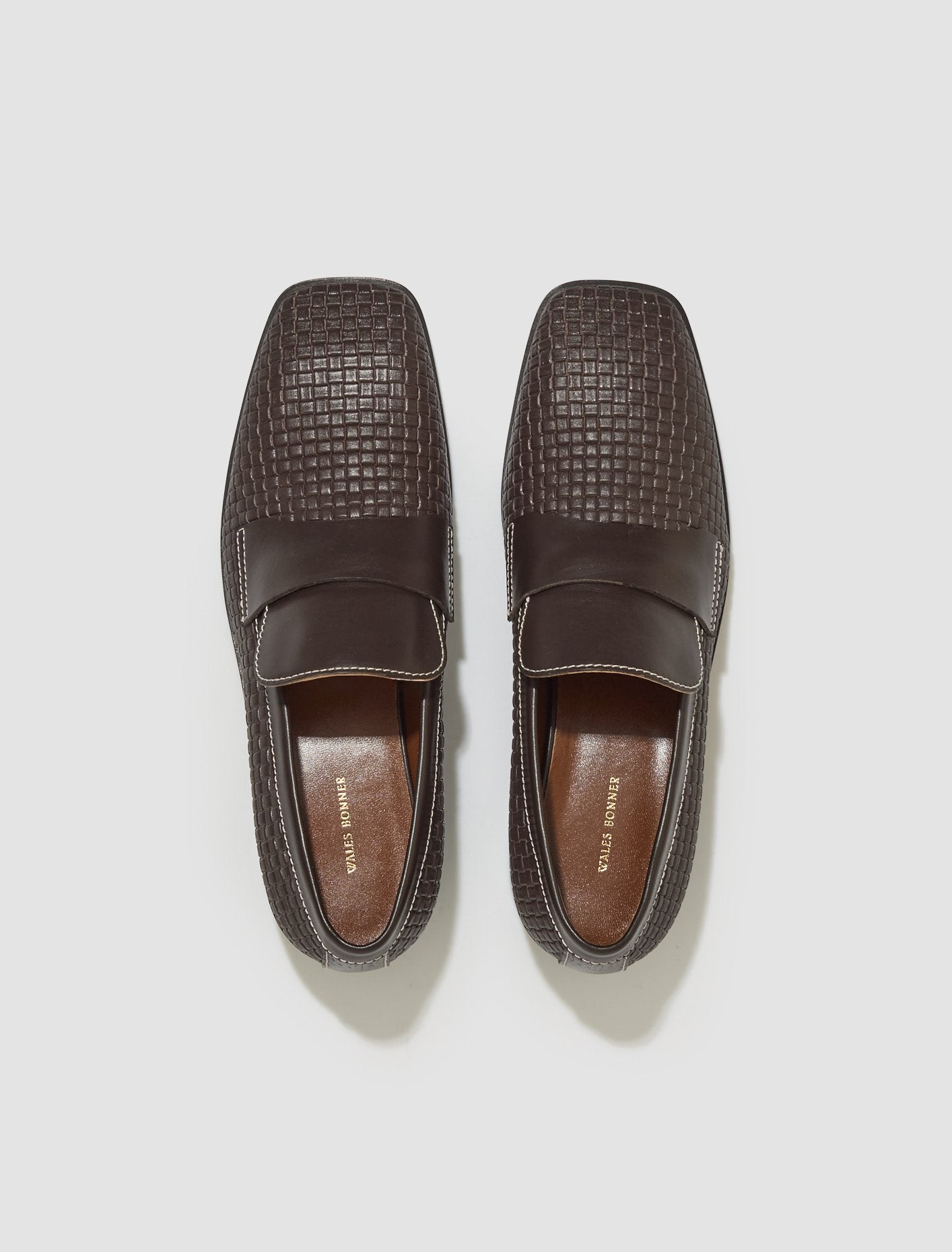 Braid Print Loafer in Dark Brown