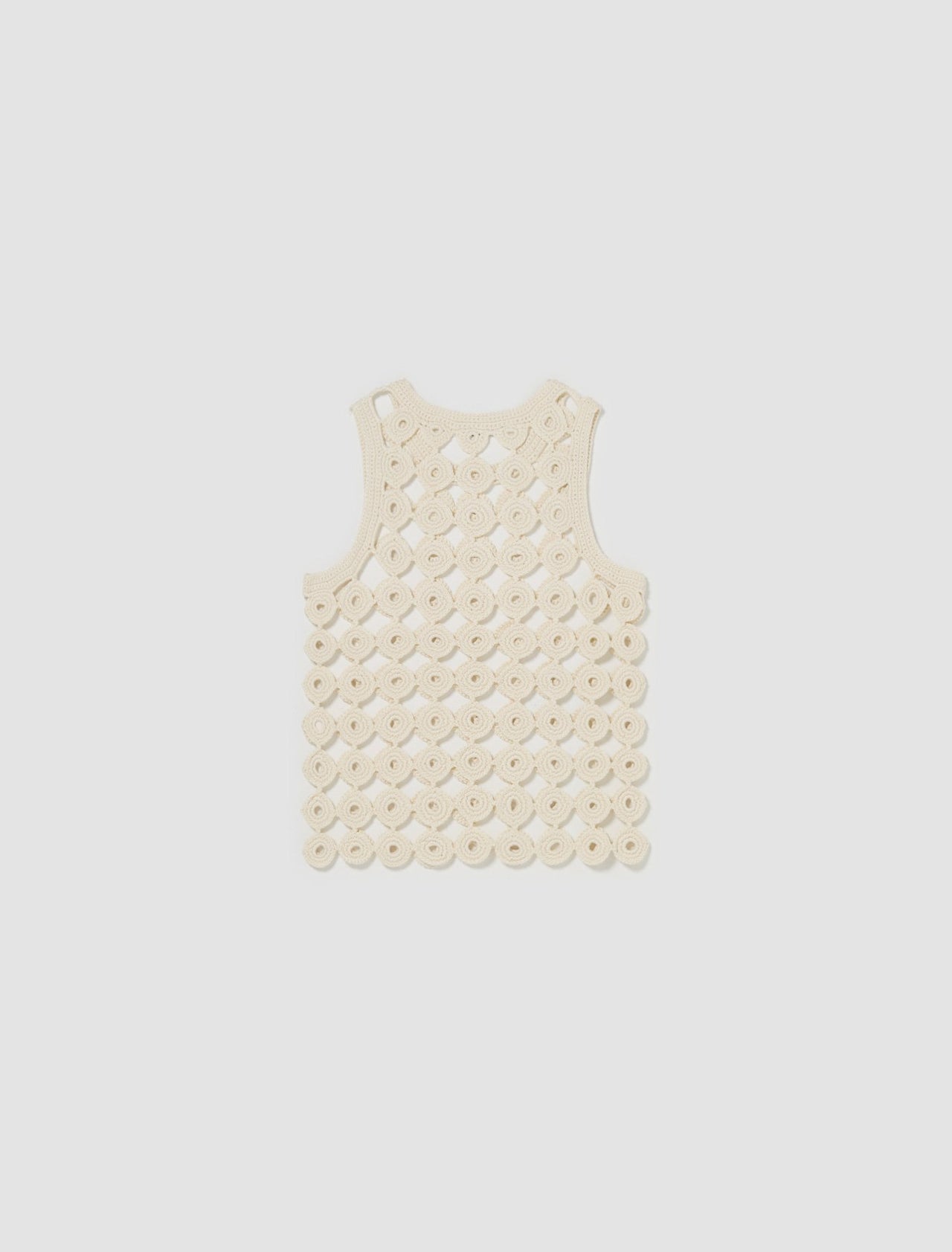 Stanza Knit Vest in Ivory