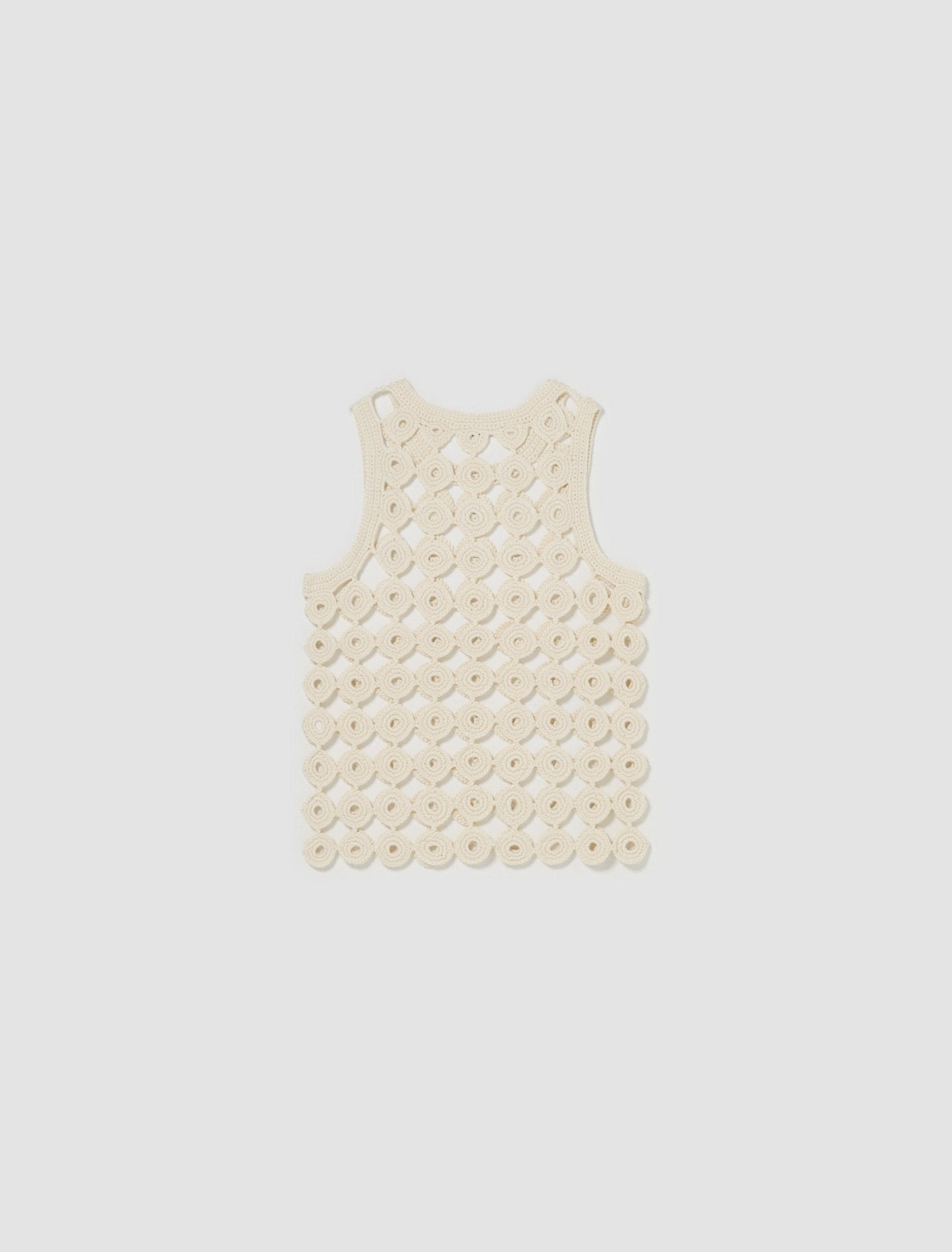 Stanza Knit Vest in Ivory