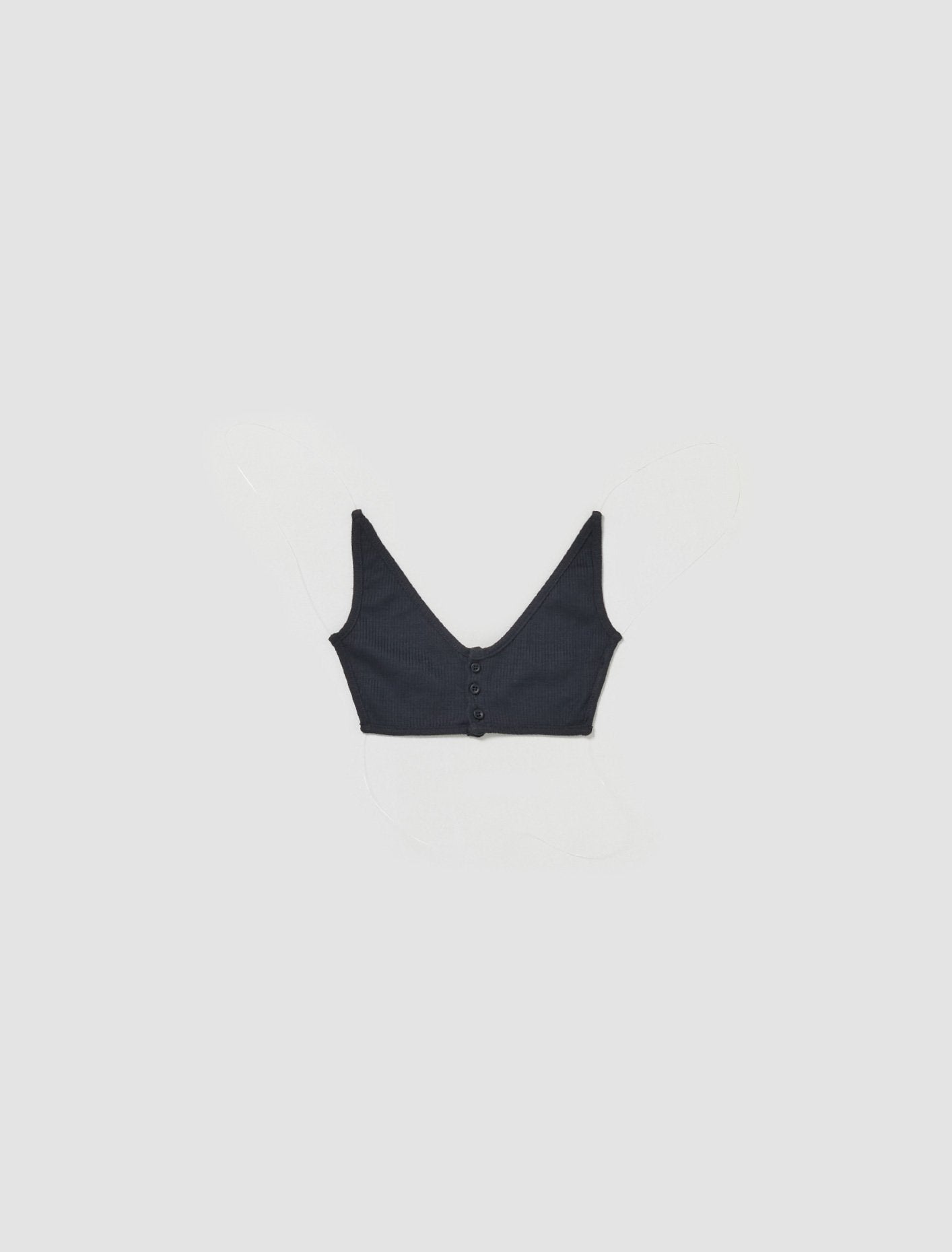 Invisible Strap Bralette in Vintage Black