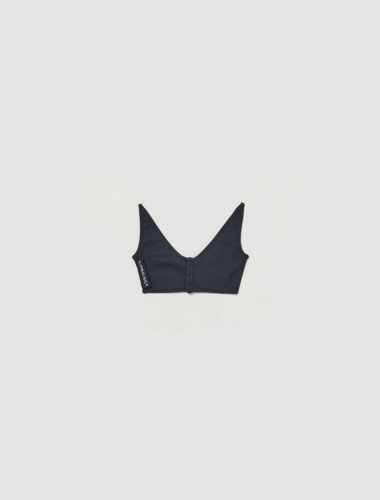 Invisible Strap Bralette in Vintage Black