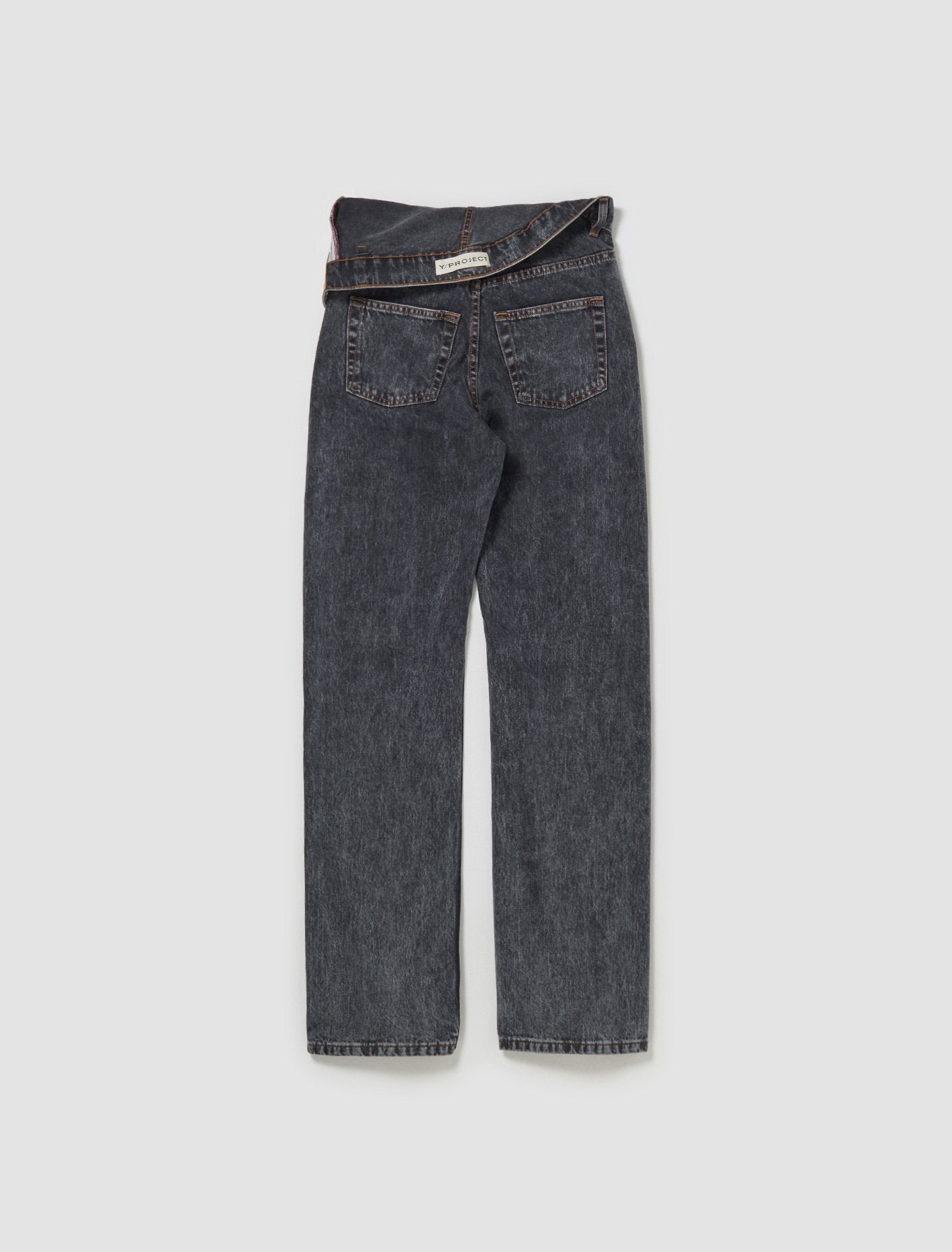 Evergreen Asymetric Waist Jeans in Vintage Black