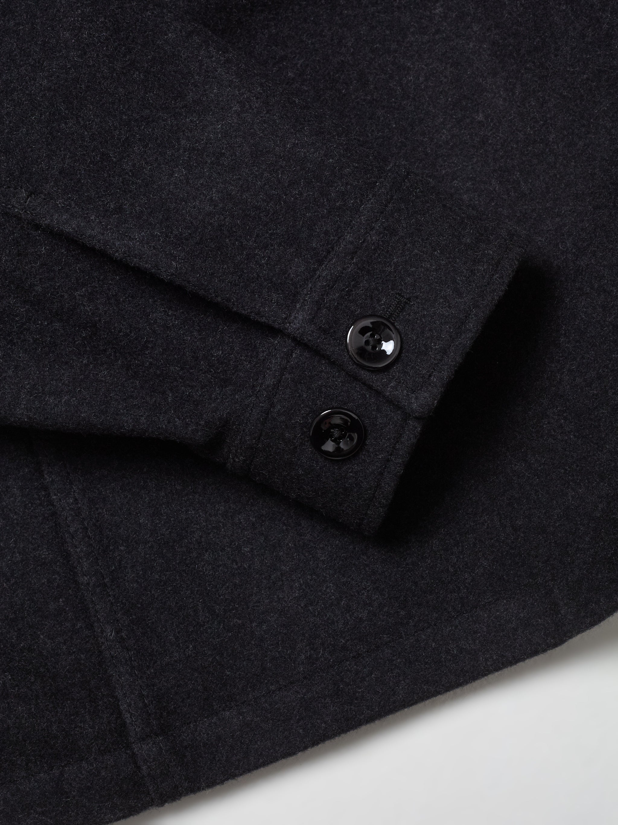 One Pocket Overshirt in Ash Black