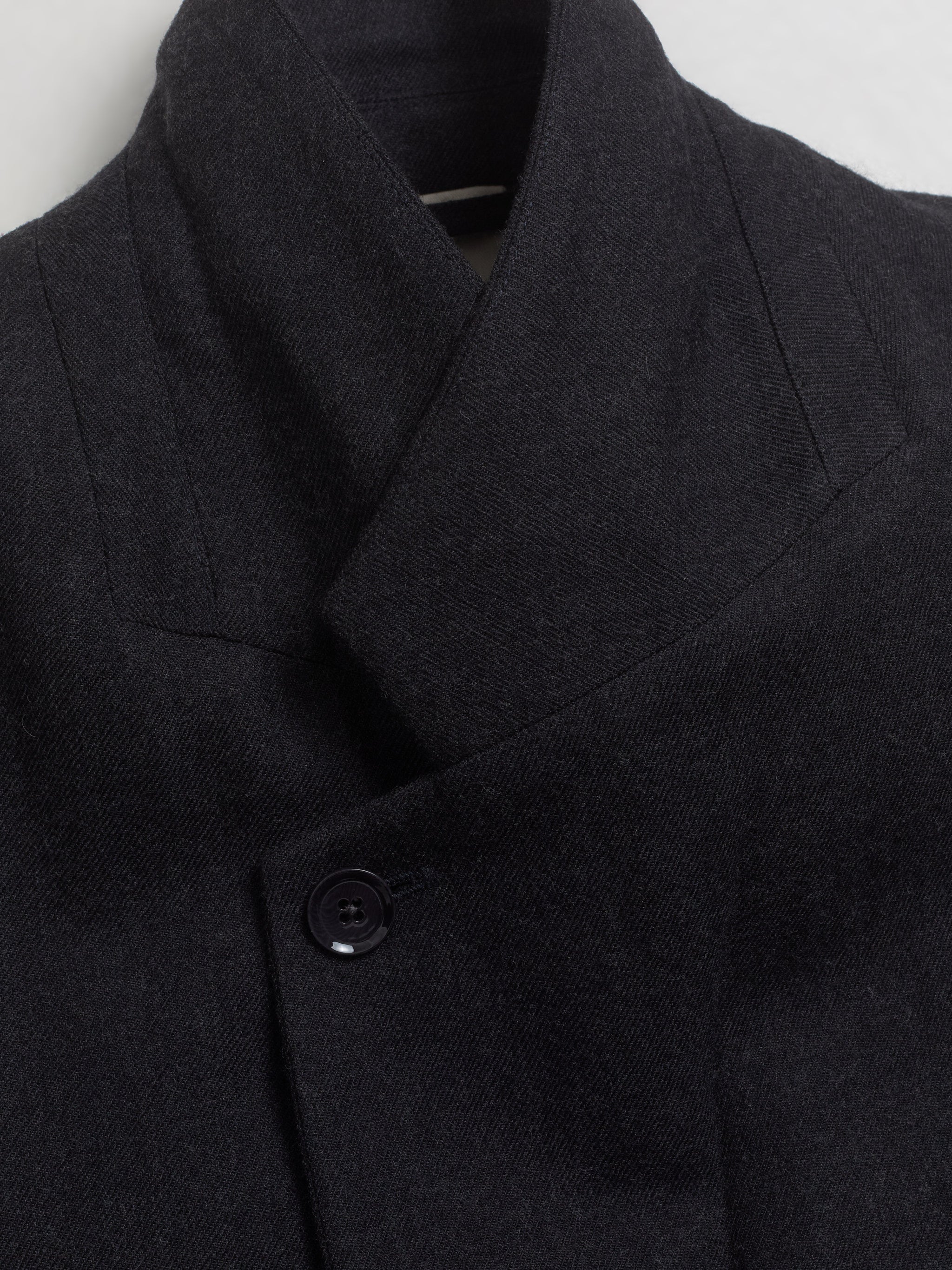 Maxi Double-Breasted Coat in Anthracite