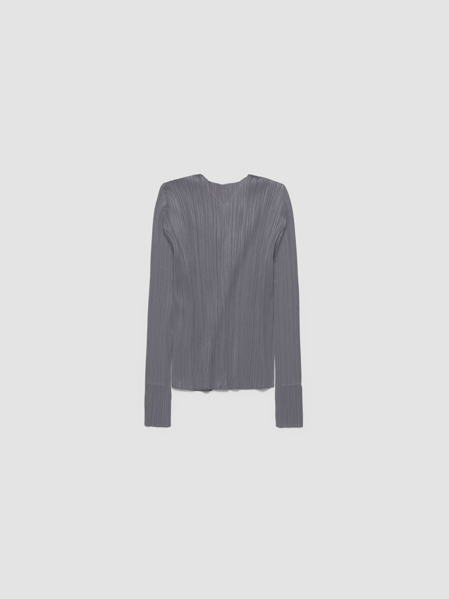 Pleated Cardigan in Grey