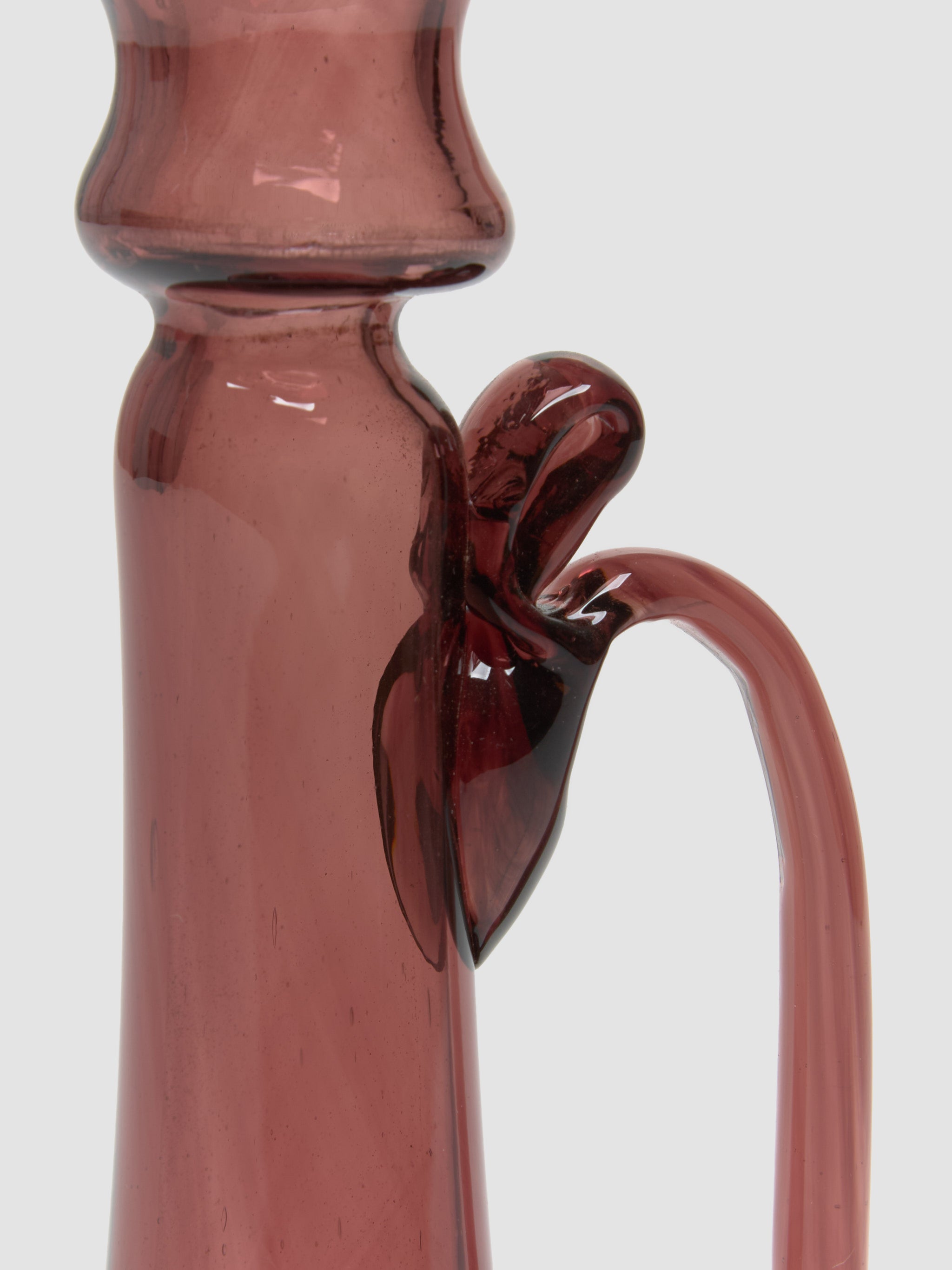 Porta Candele with Handle in Framboise