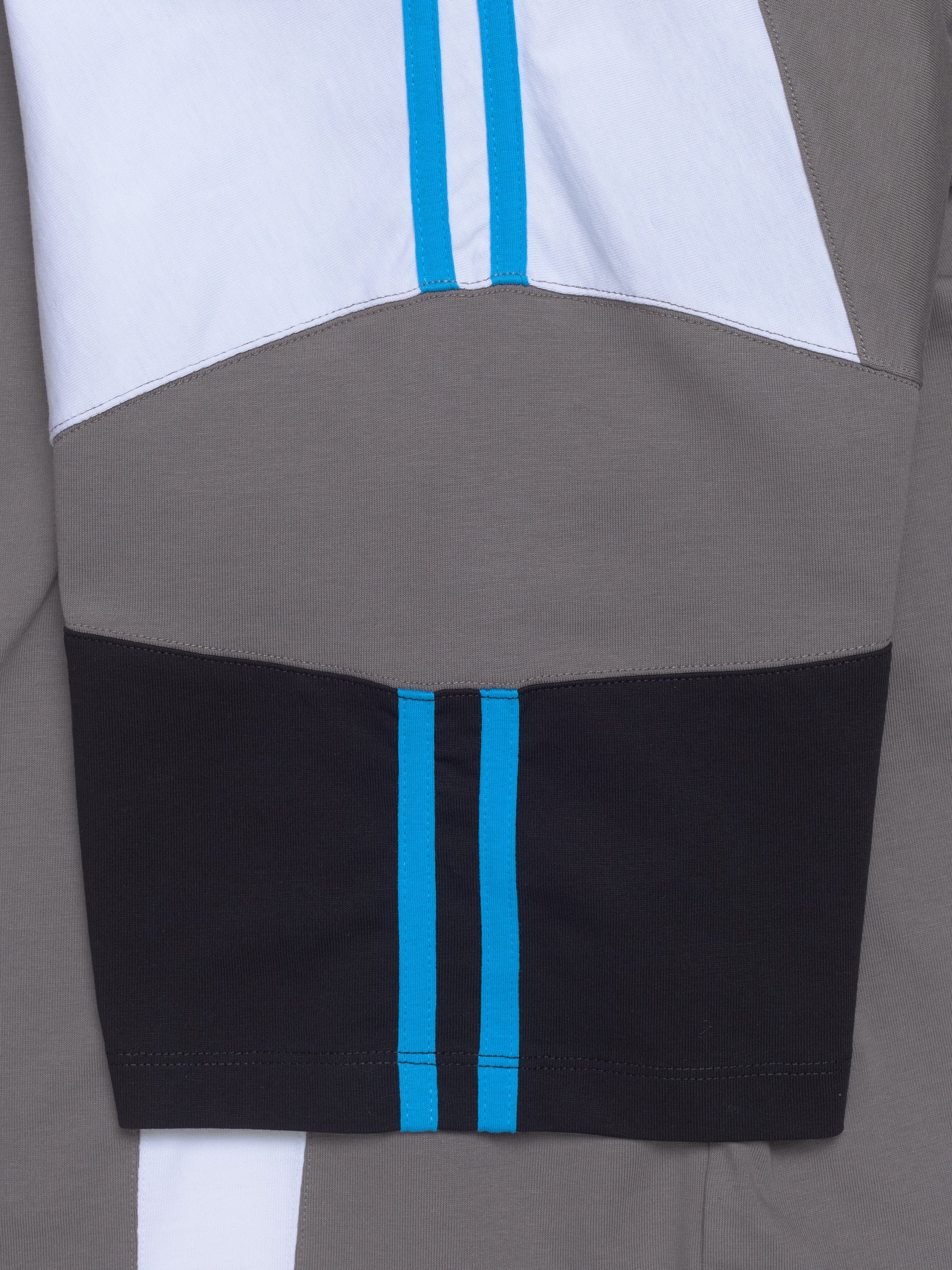 Oversized Panelled T-Shirt in Grey