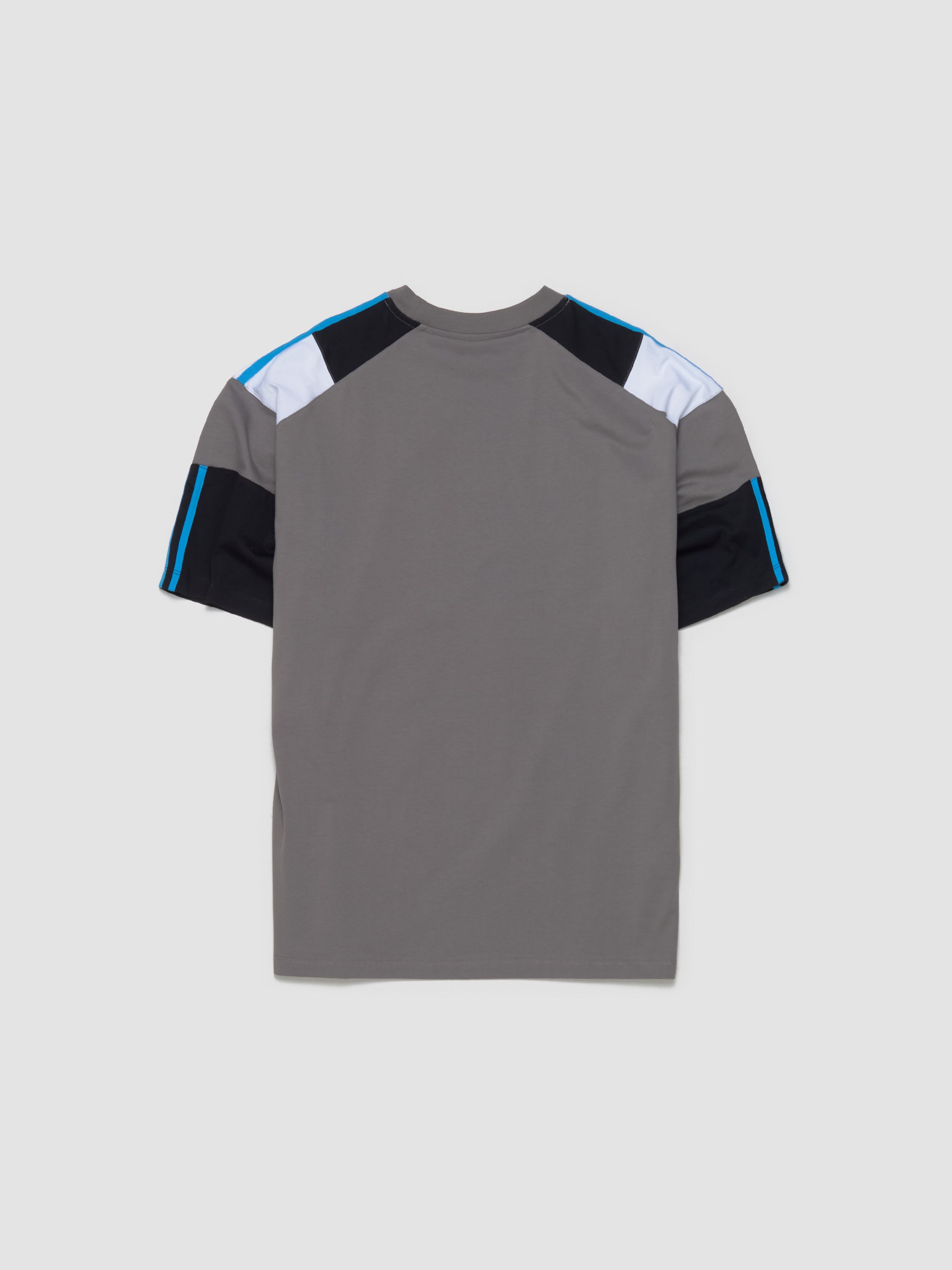 Oversized Panelled T-Shirt in Grey