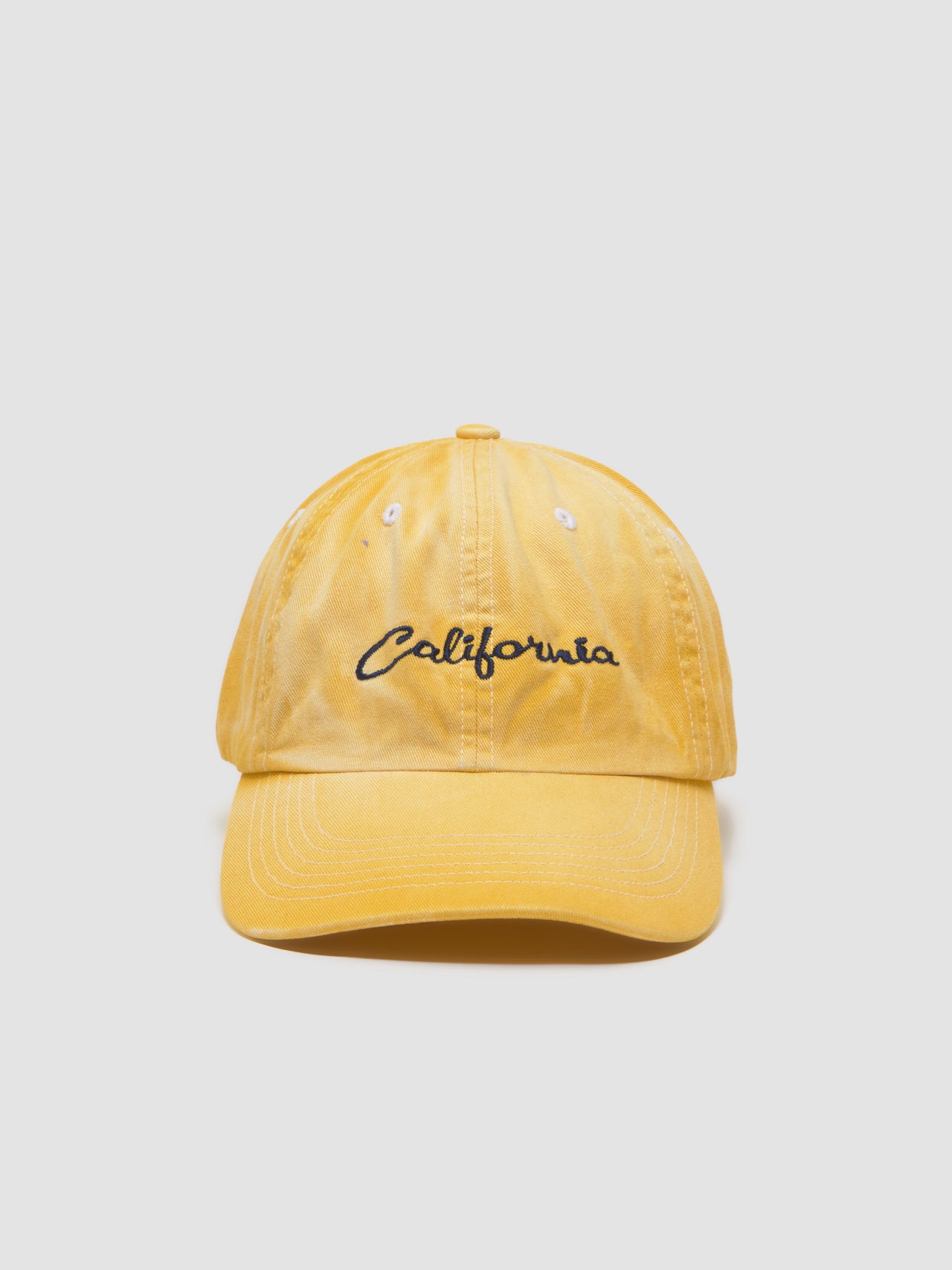 California Embroidered Cap in Yellow