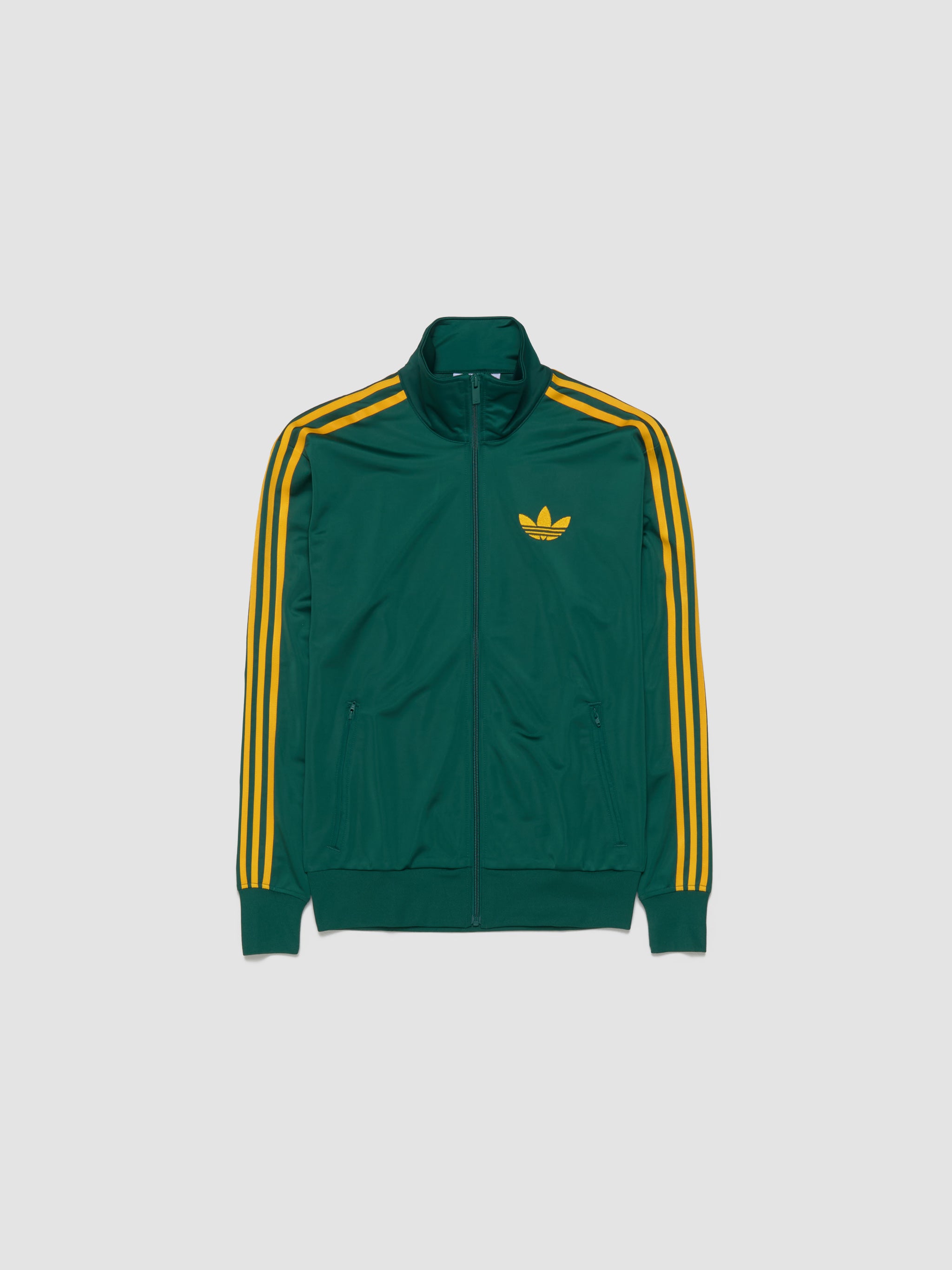 Firebird Loose Track Top in Collegiate Green & Crew Yellow