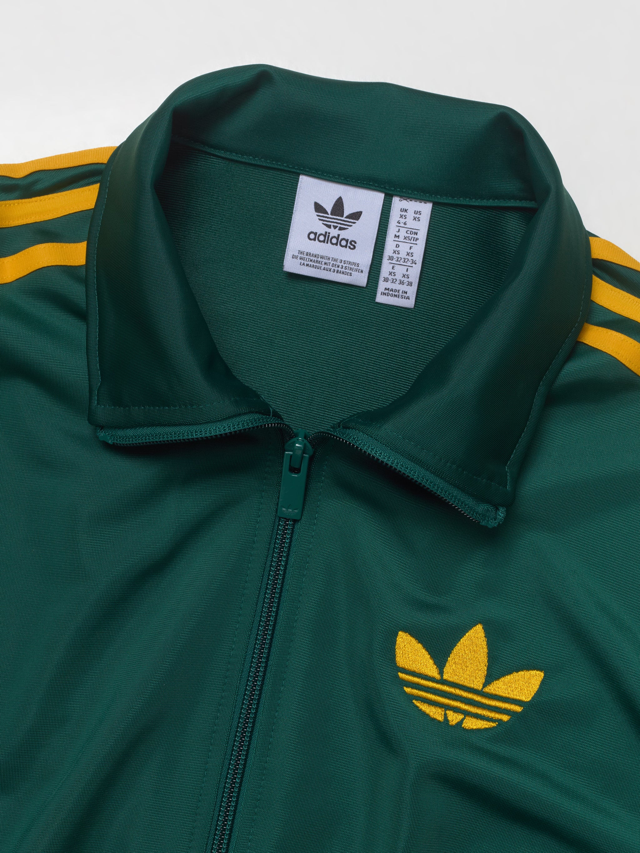 Firebird Loose Track Top in Collegiate Green & Crew Yellow