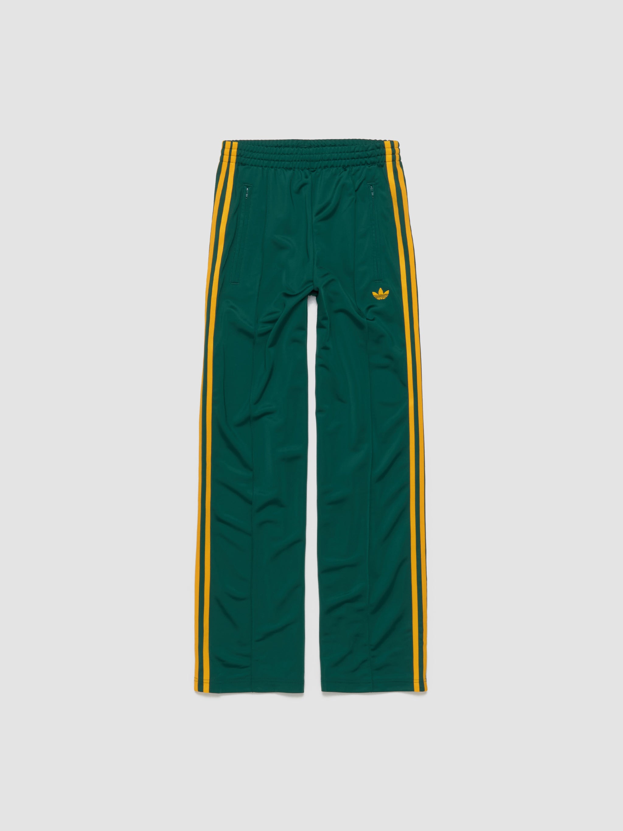 Firebird Loose Track Pants in Collegiate Green & Crew Yellow