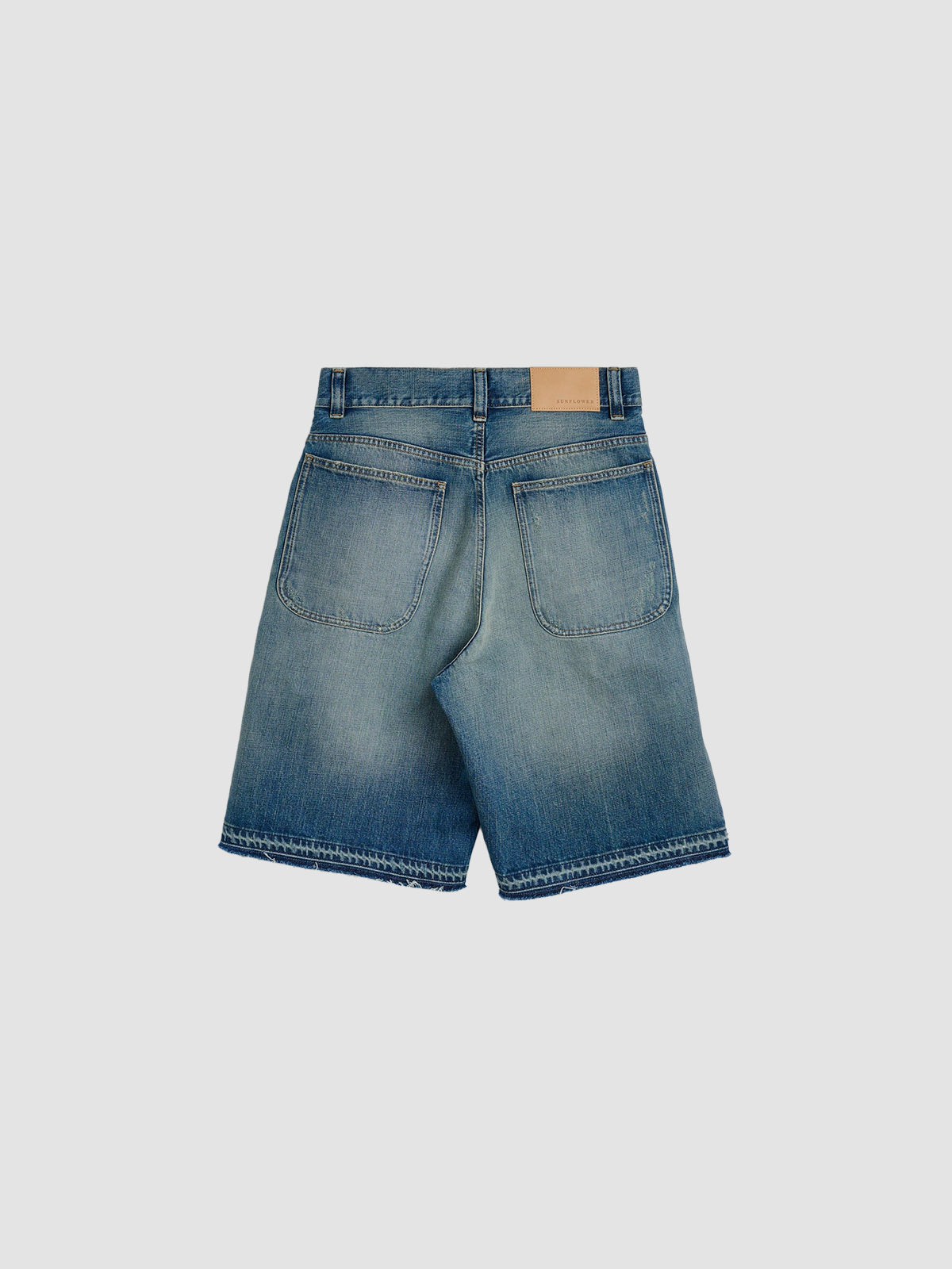 Super Wide Shorts in Well Worn Blue