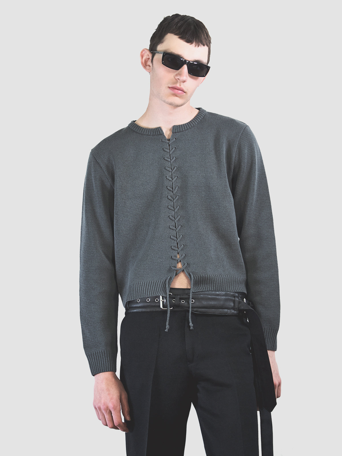 Viper Cardigan in Classic Grey