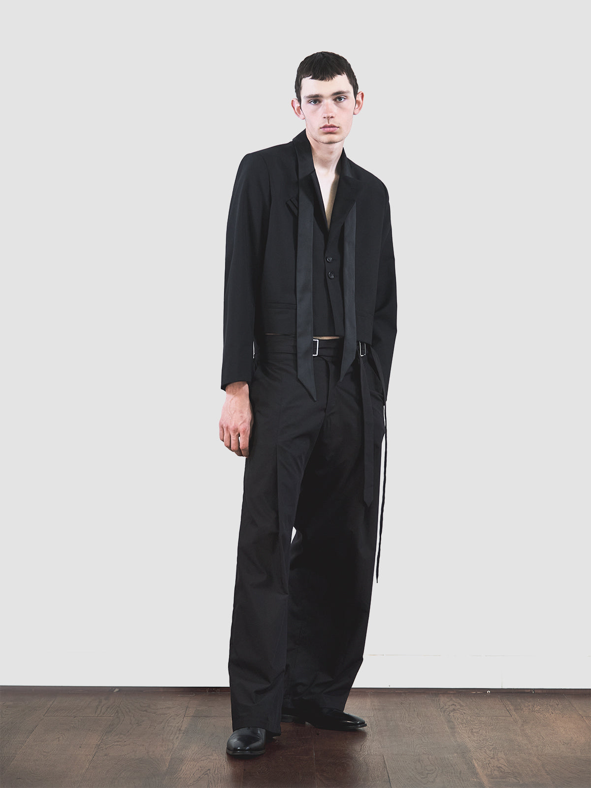 Gurkha Elasticated Trousers in Black