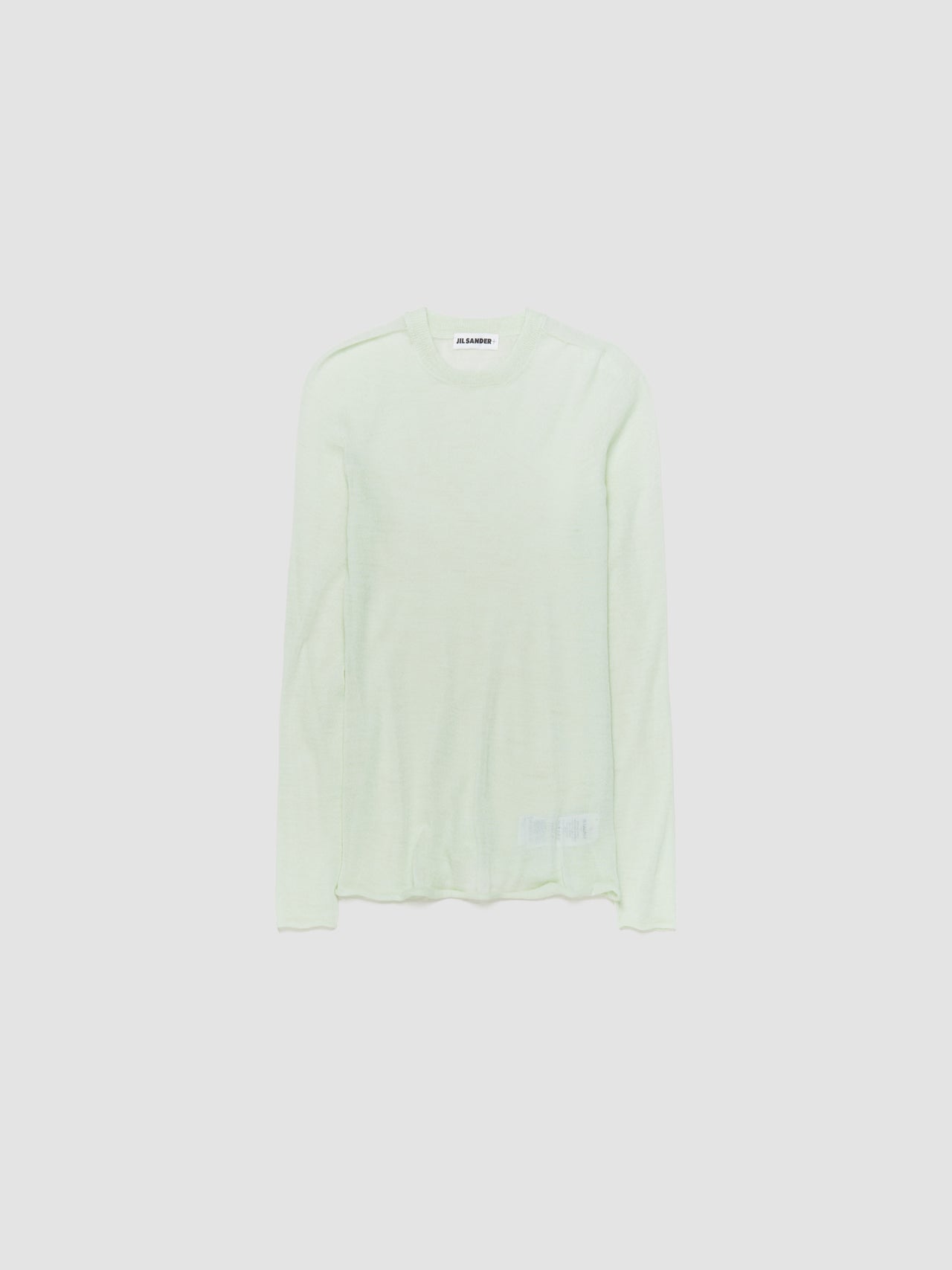 Crewneck Knit Jumper with Jersey Tank Top in Mint