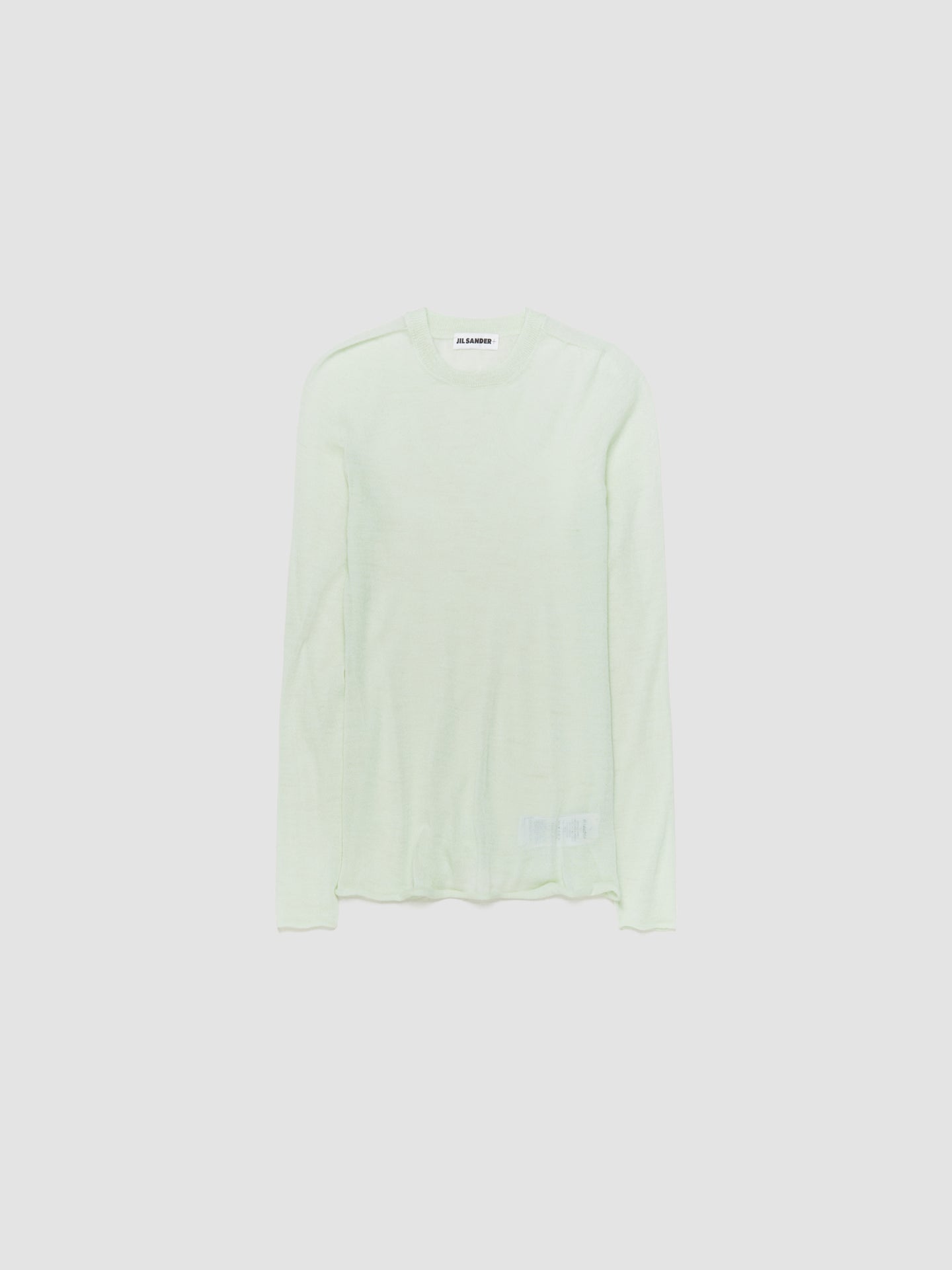 Crewneck Knit Jumper with Jersey Tank Top in Mint