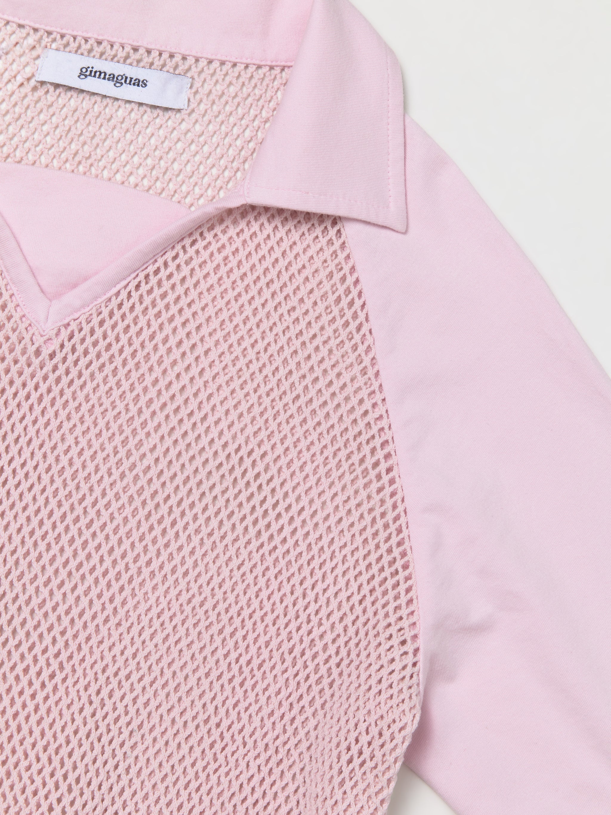 Dani Long Sleeve Polo in Pink