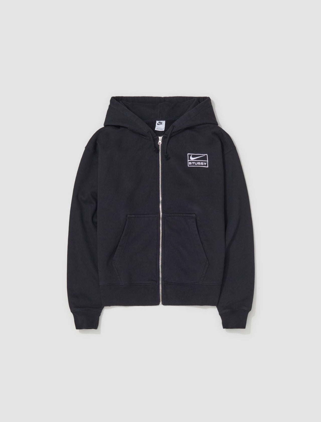 x Stüssy Washed Fleece Hoodie in Black