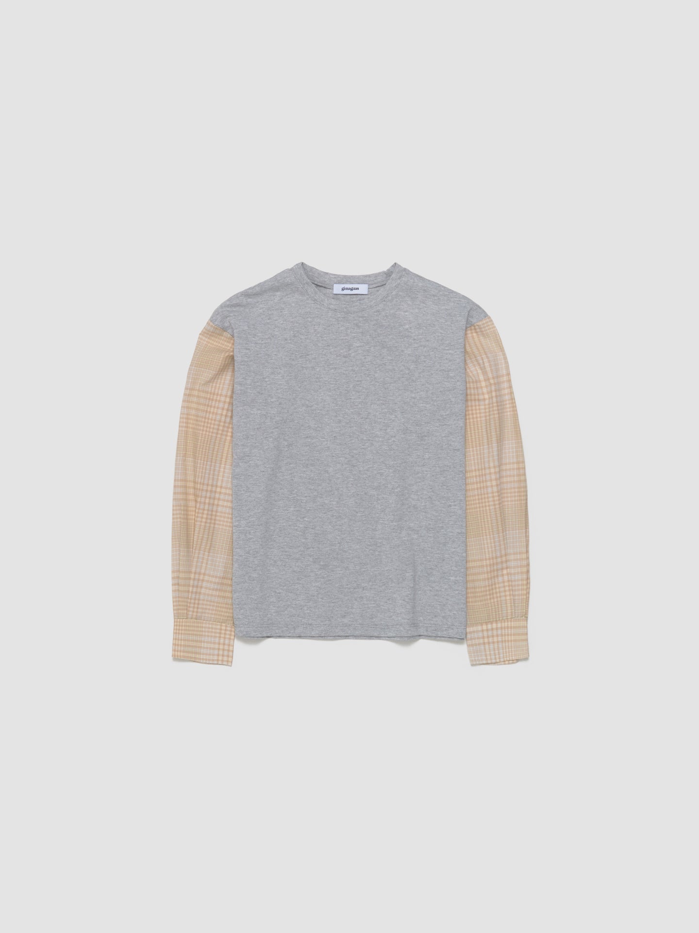 Riviera Long Sleeve T-Shirt in Grey-Brown