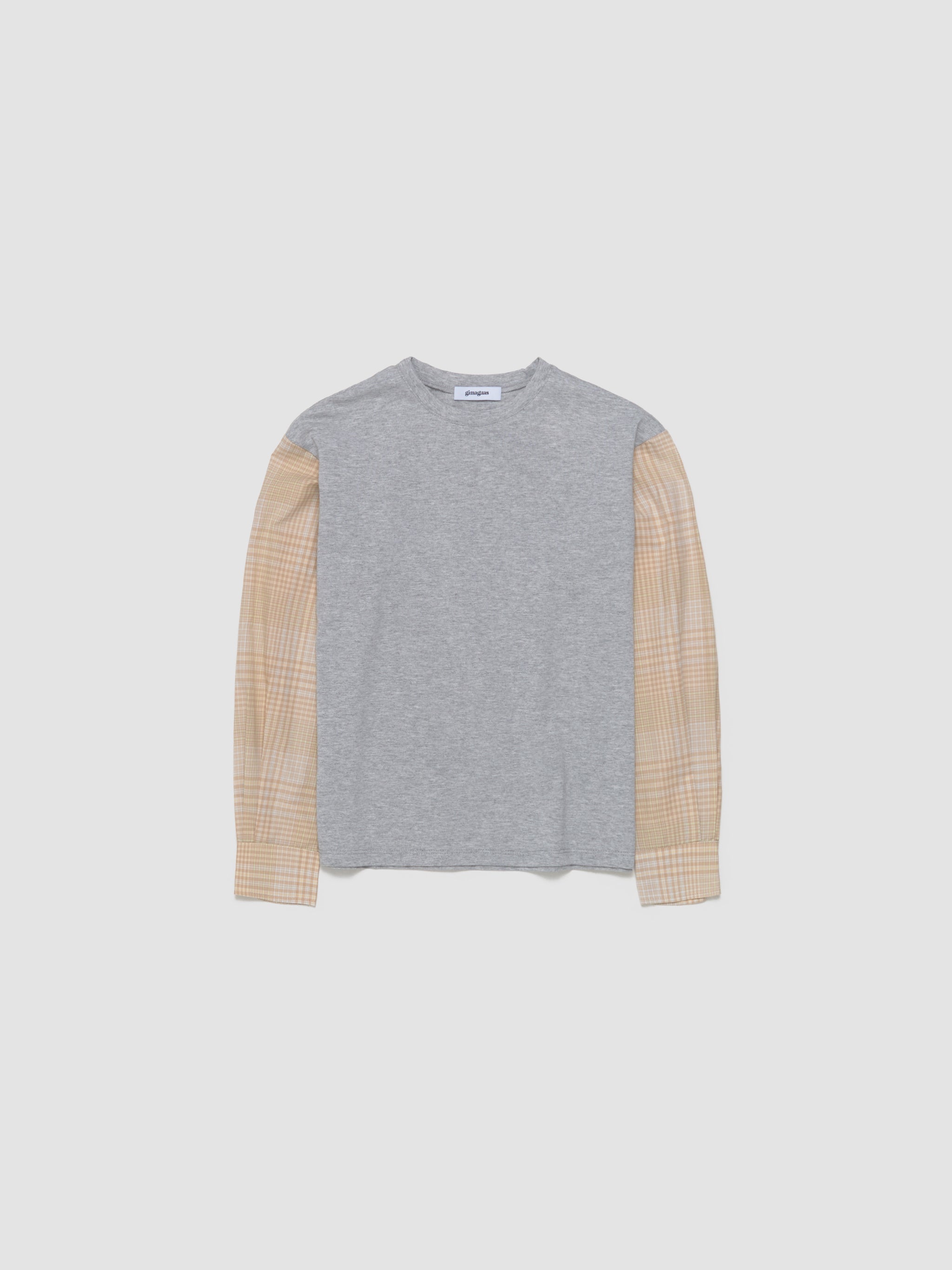 Riviera Long Sleeve T-Shirt in Grey-Brown