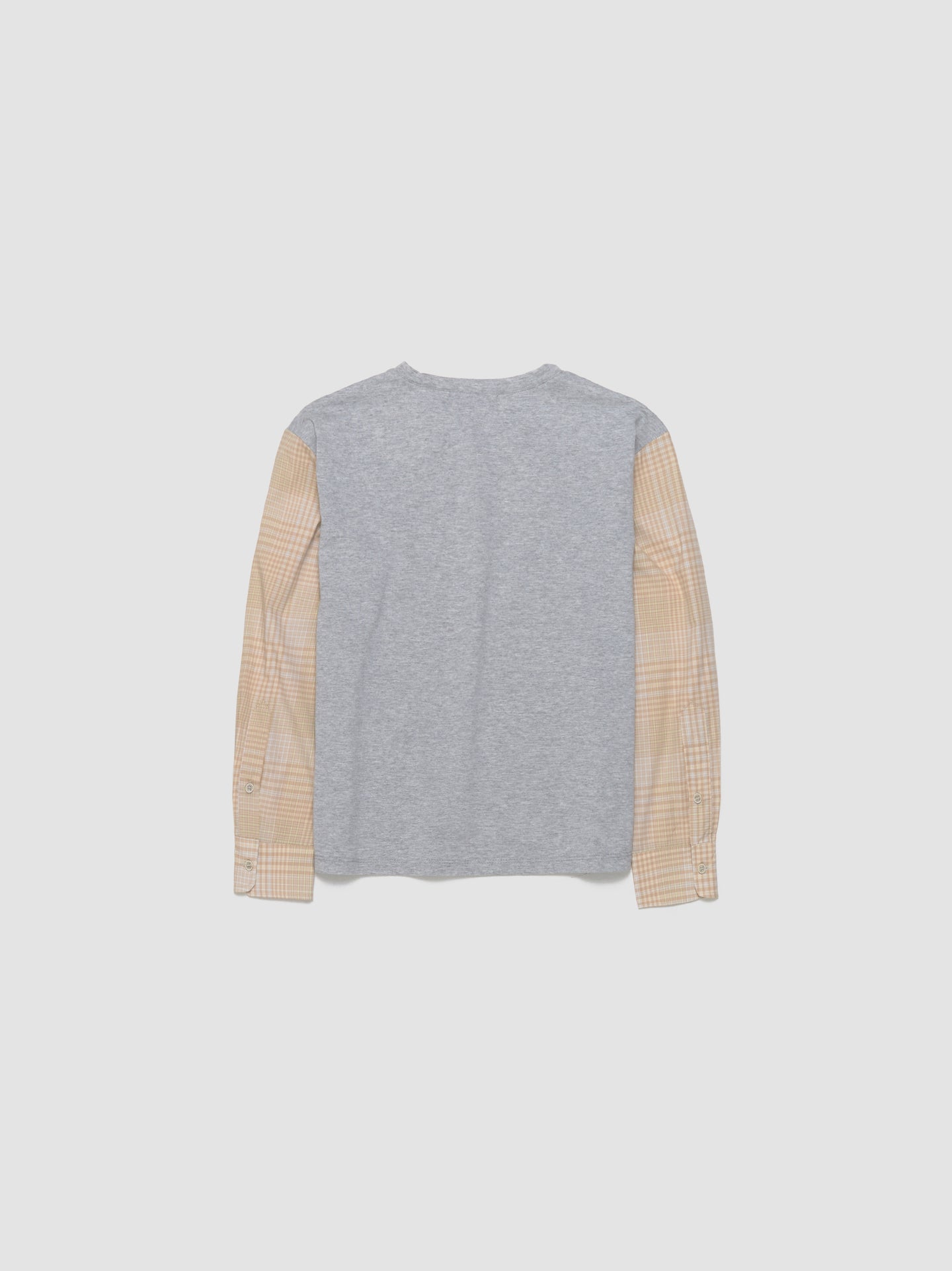 Riviera Long Sleeve T-Shirt in Grey-Brown