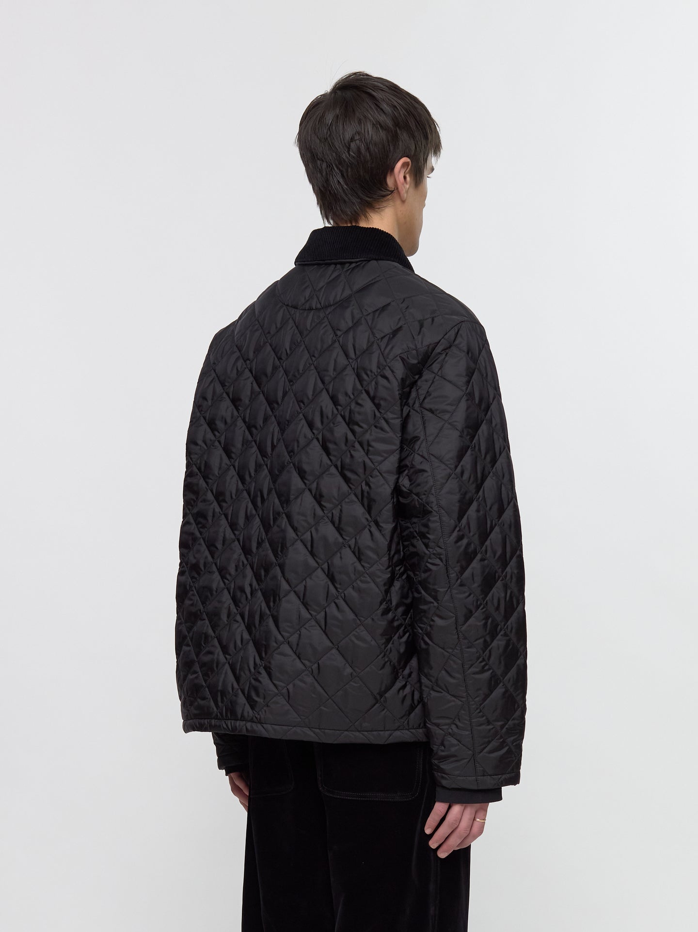 Re-Nylon Quilted Jacket in Black