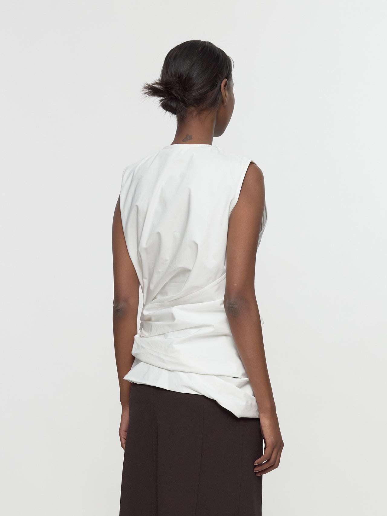 Drape Top in Optic White