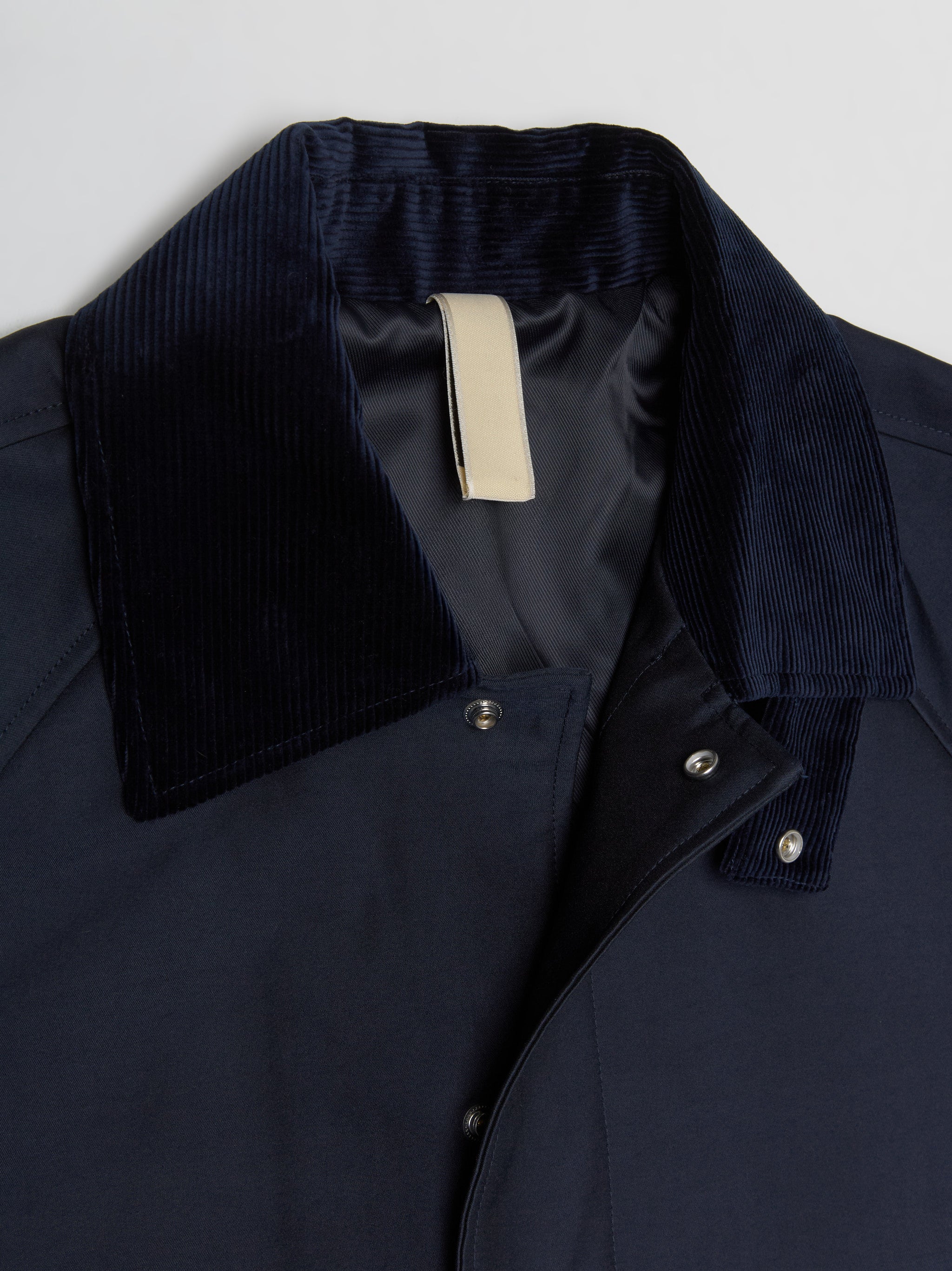 Short Raglan Coat in Navy