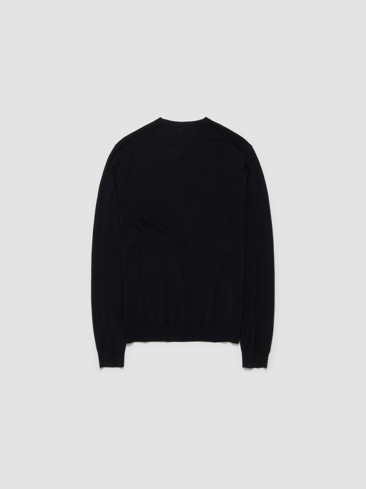 Merino Crew Sweater in Black