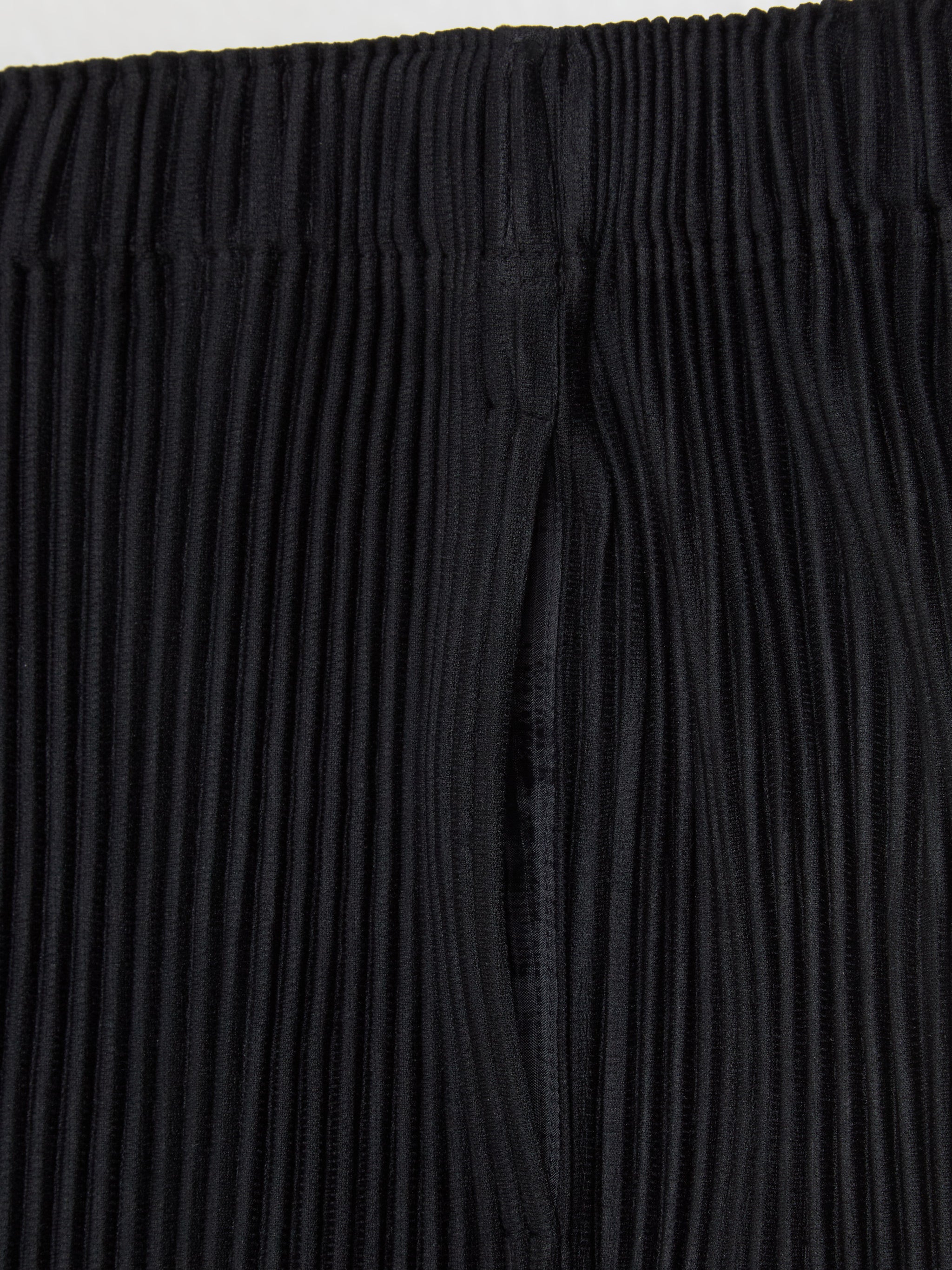 Pleated Basic Trousers in Black