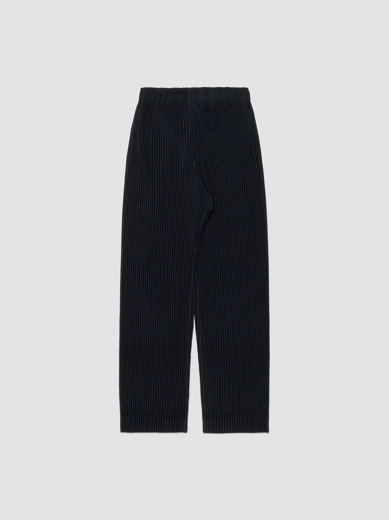 Pleated Basic Trousers in Black