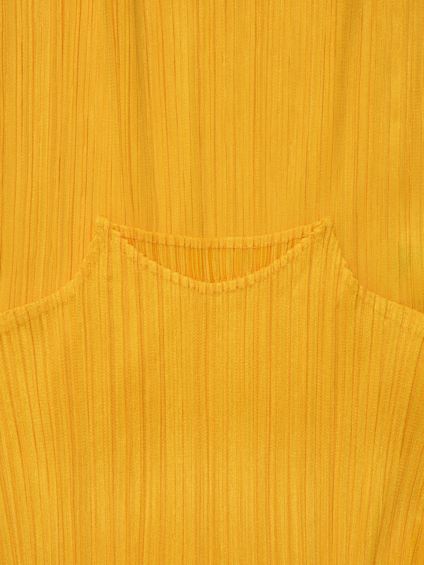 Pleated Long Sleeved Shirt in Yellow