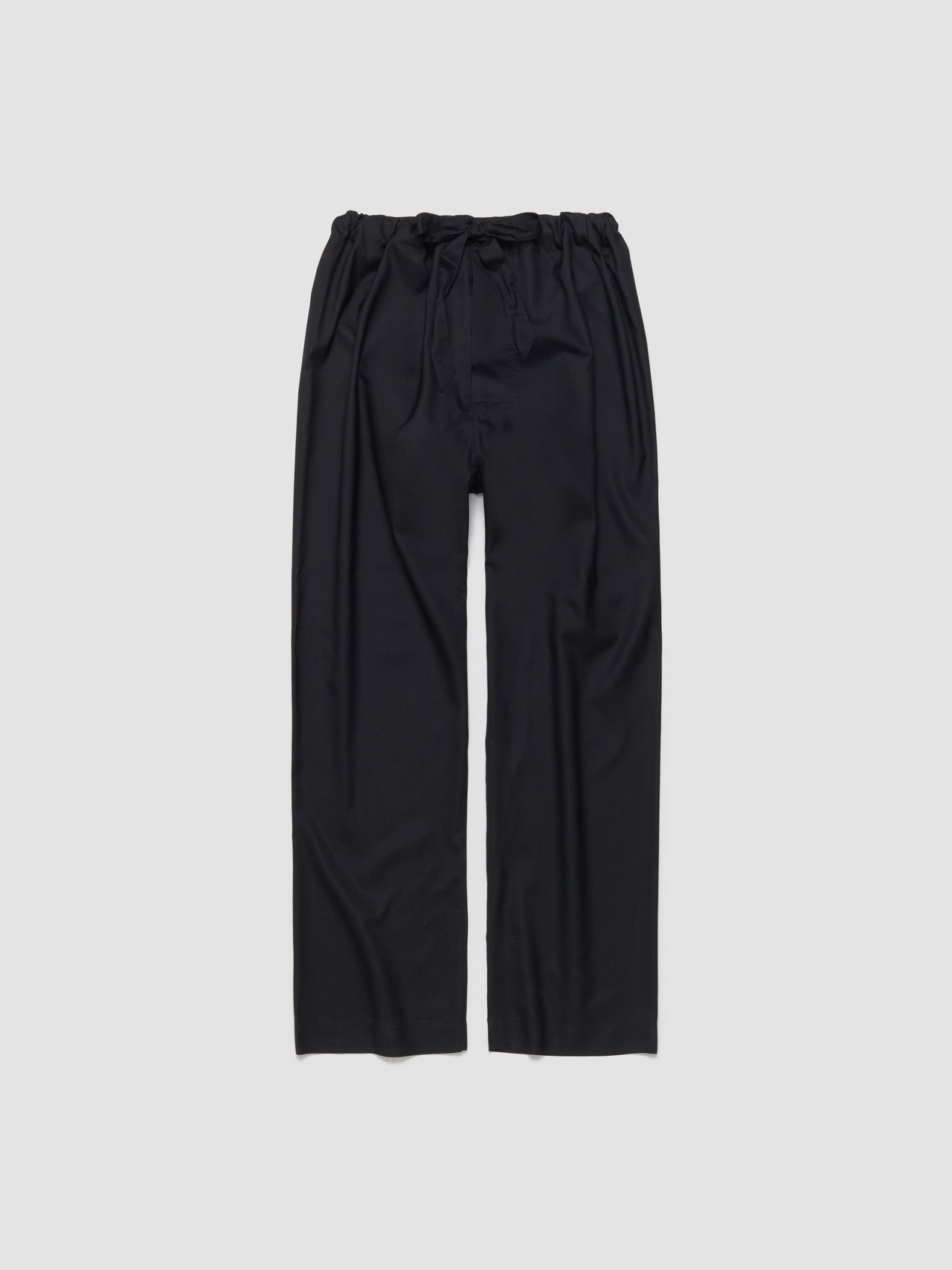 Tie Waist Trousers in Black