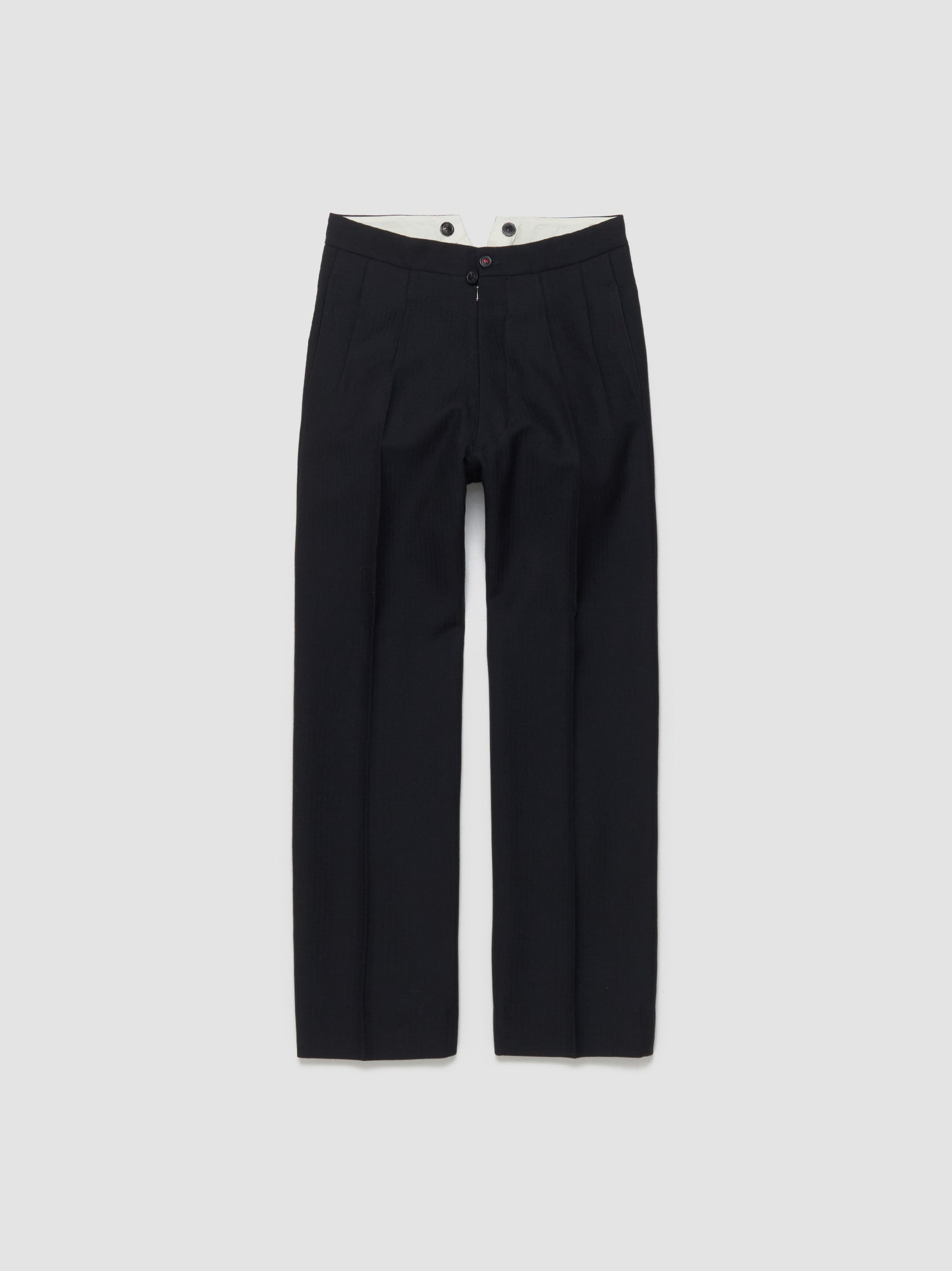 Classic Wool Trousers in Black