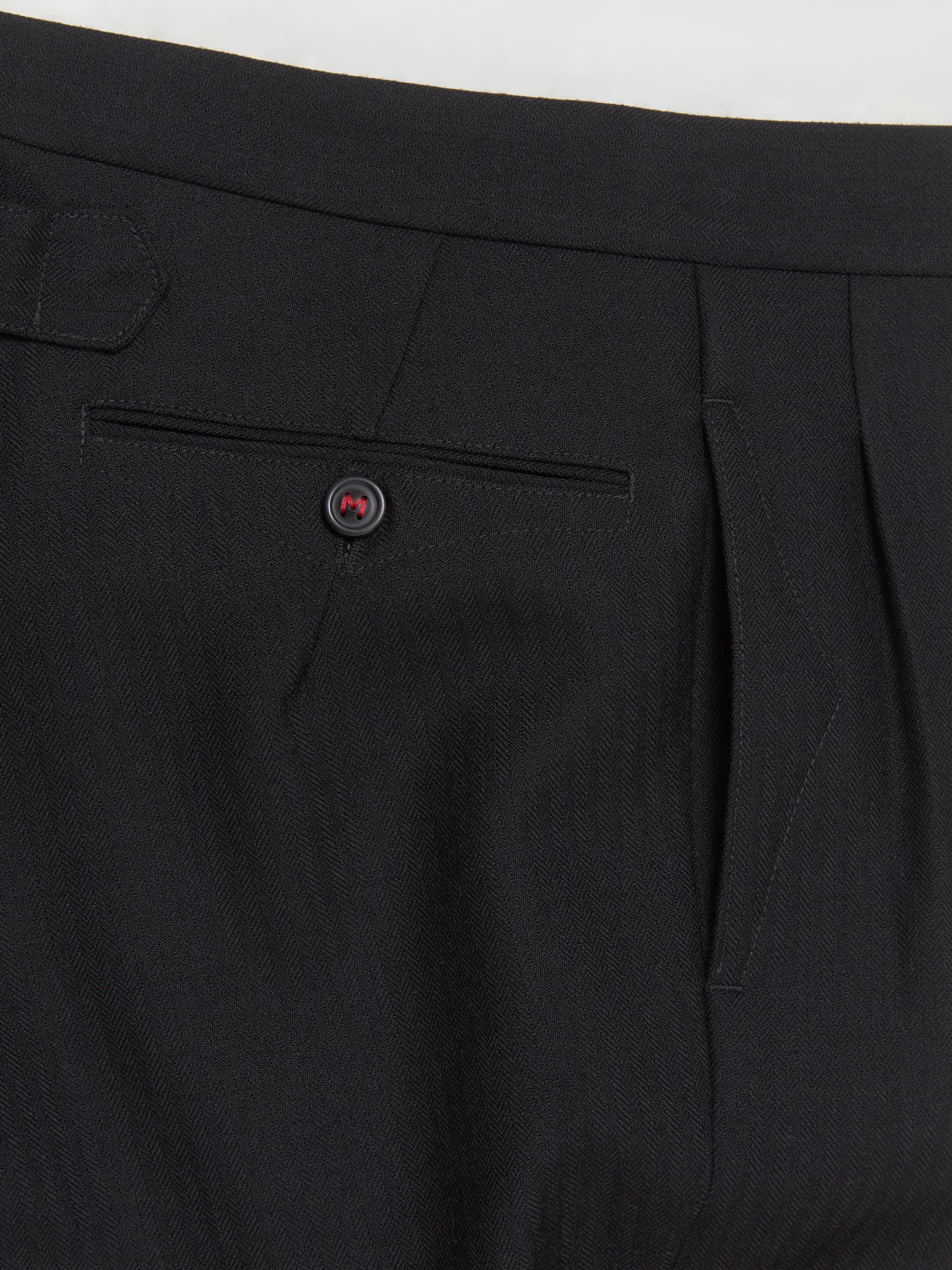 Classic Wool Trousers in Black