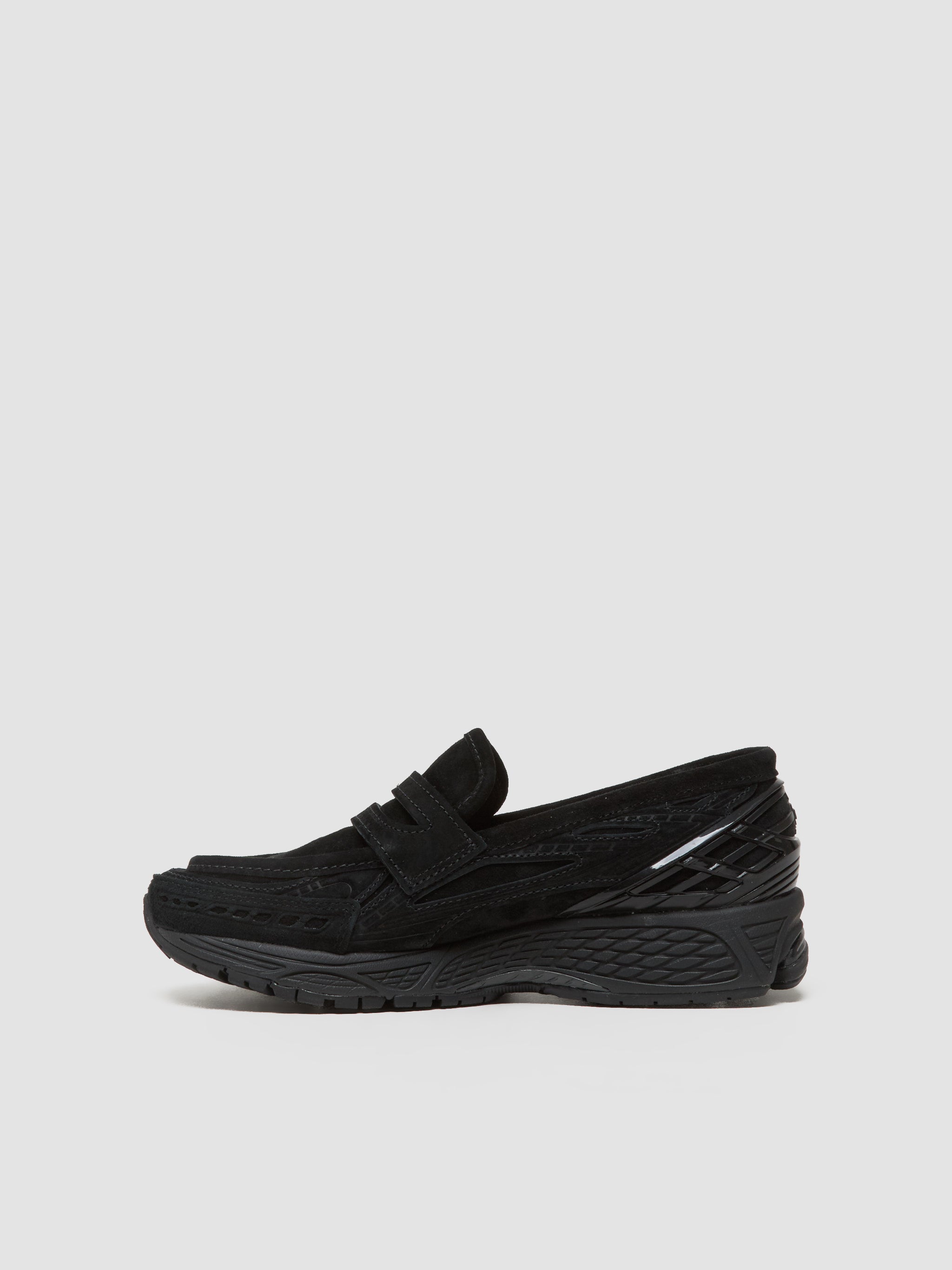 U1906 Loafers in Black Suede