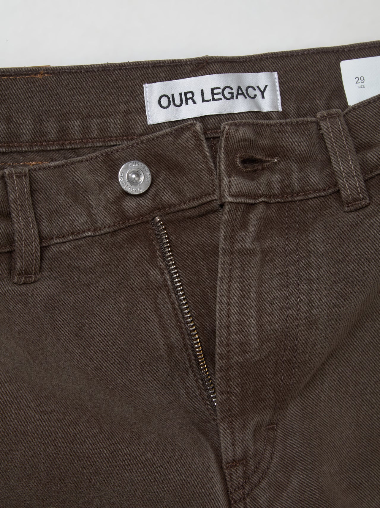 70s Cut Pants in Choco Overdye