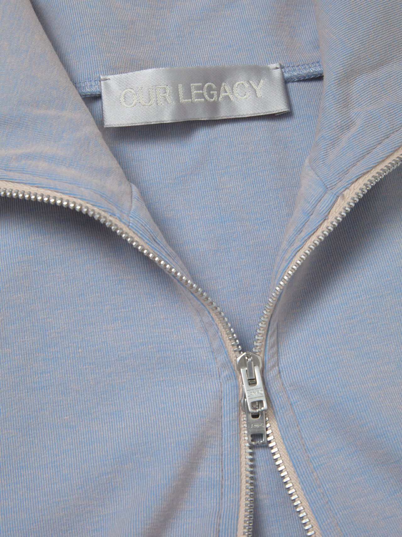 Slim Zip Longsleeve in Solaro Blue