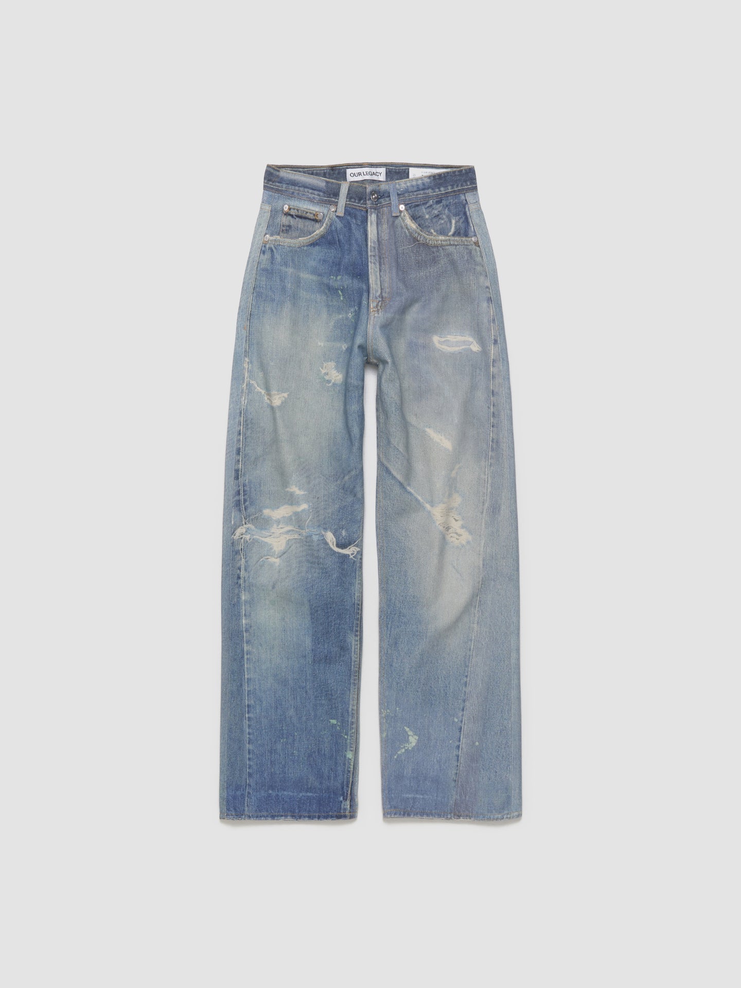 Third Cut Pants in Digital Denim Print