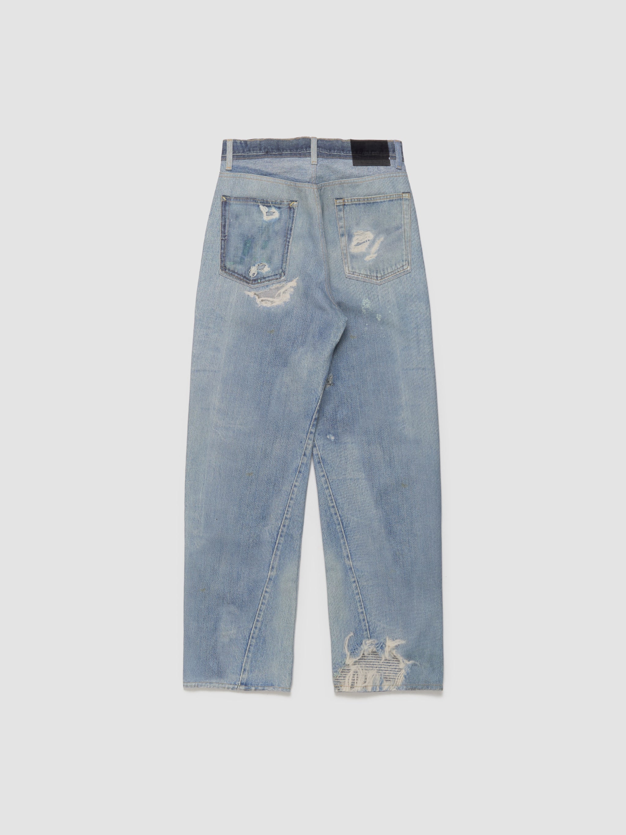 Third Cut Pants in Digital Denim Print