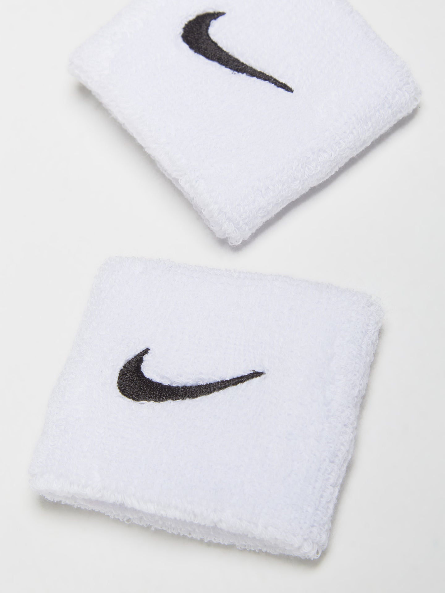 Swoosh Wristbands in White