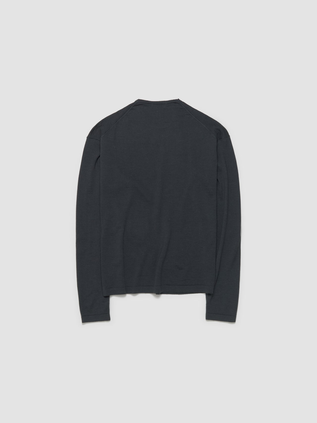 Crew Neck Jumper in Carbon