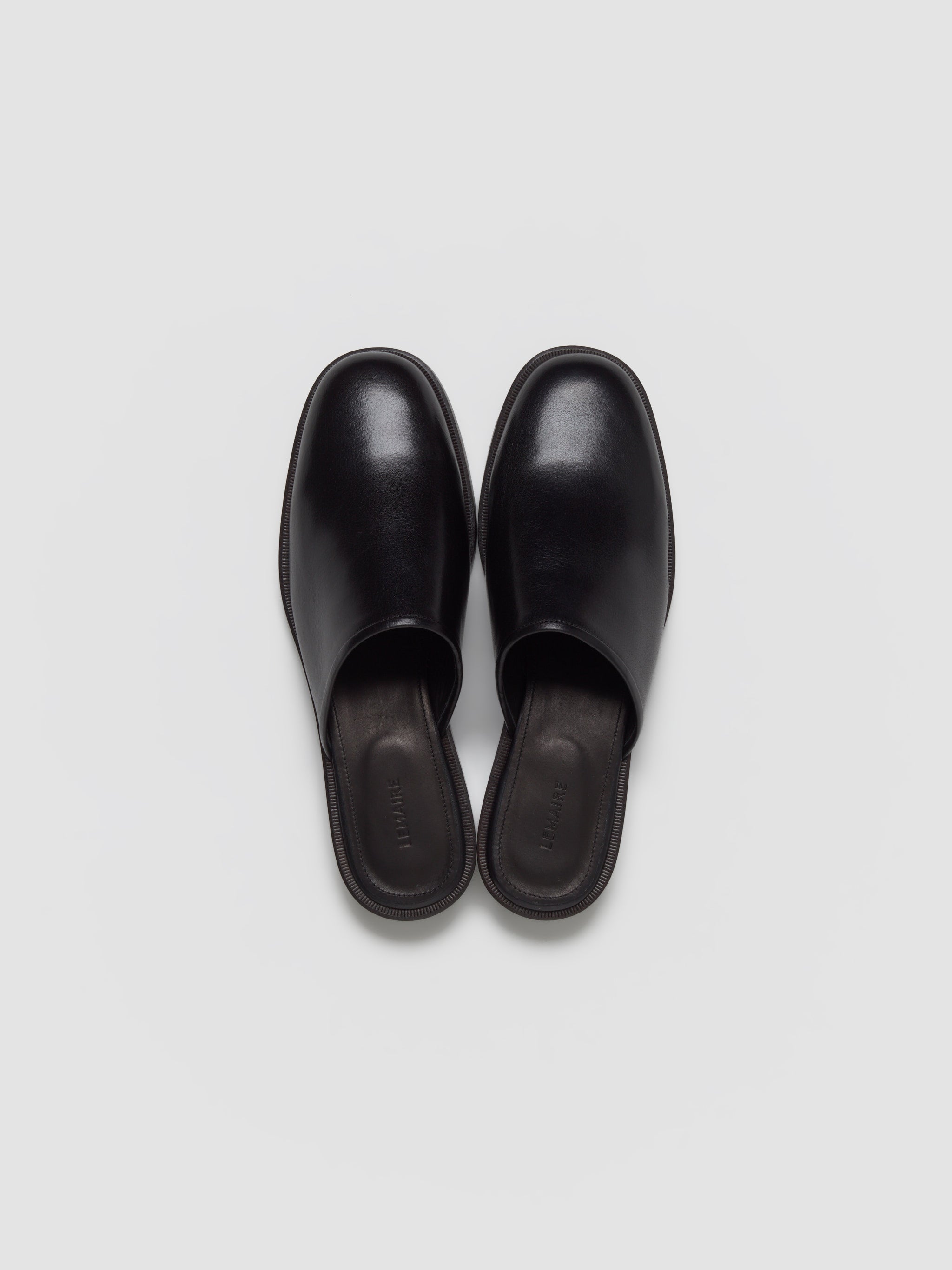 Square Mule Shoes in Black