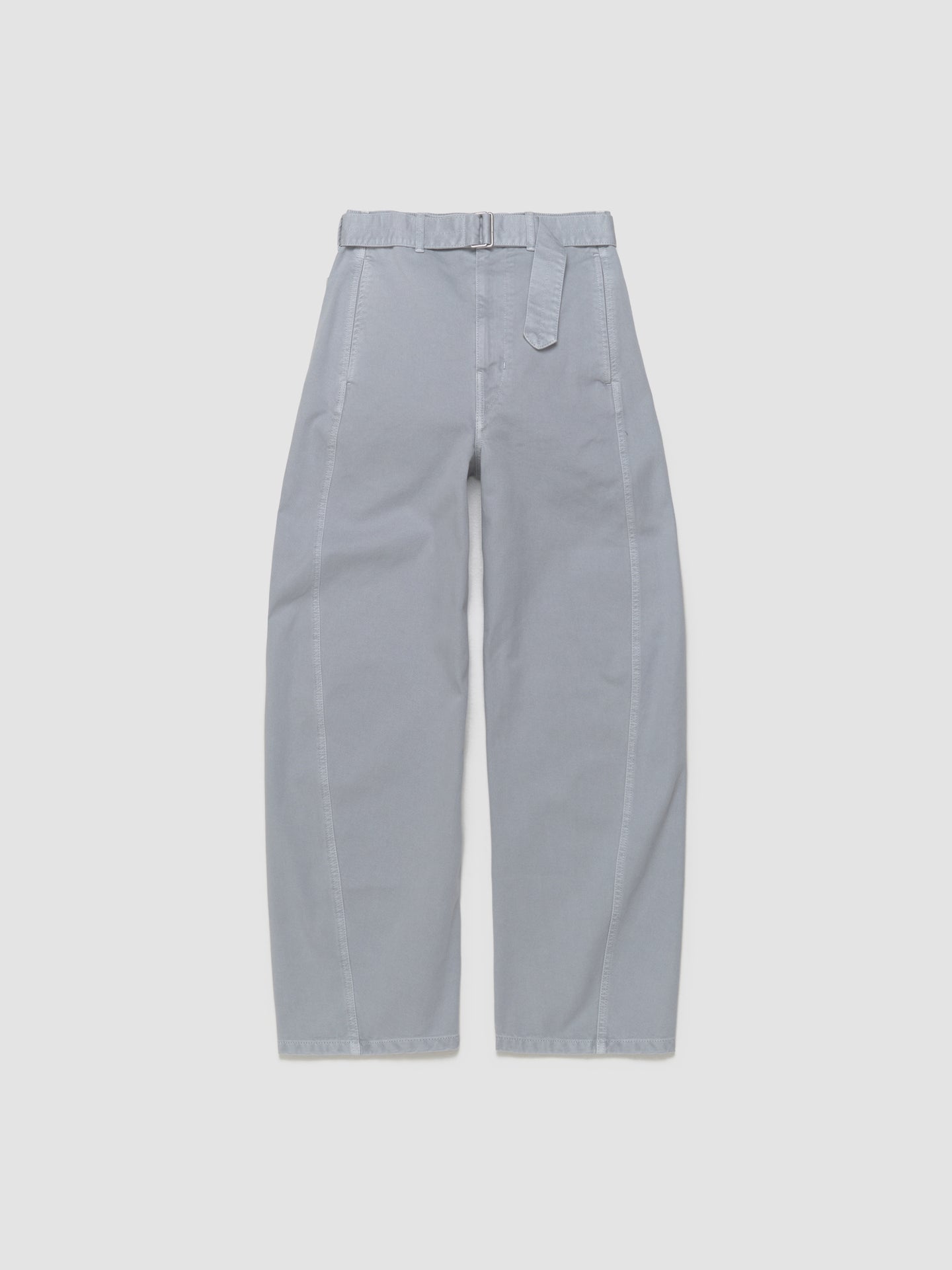 Twisted Belted Pants in Snowy Blue Grey