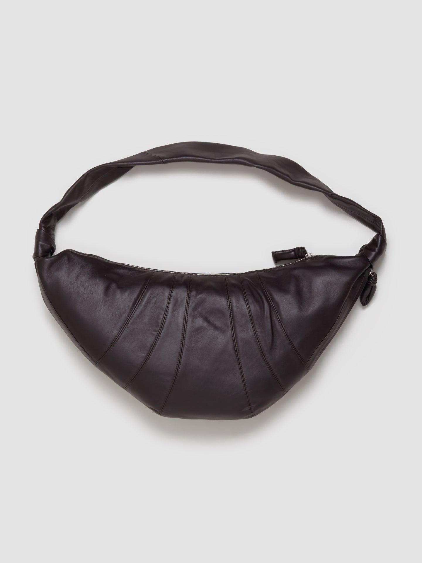 Large Croissant Bag in Dark Chocolate