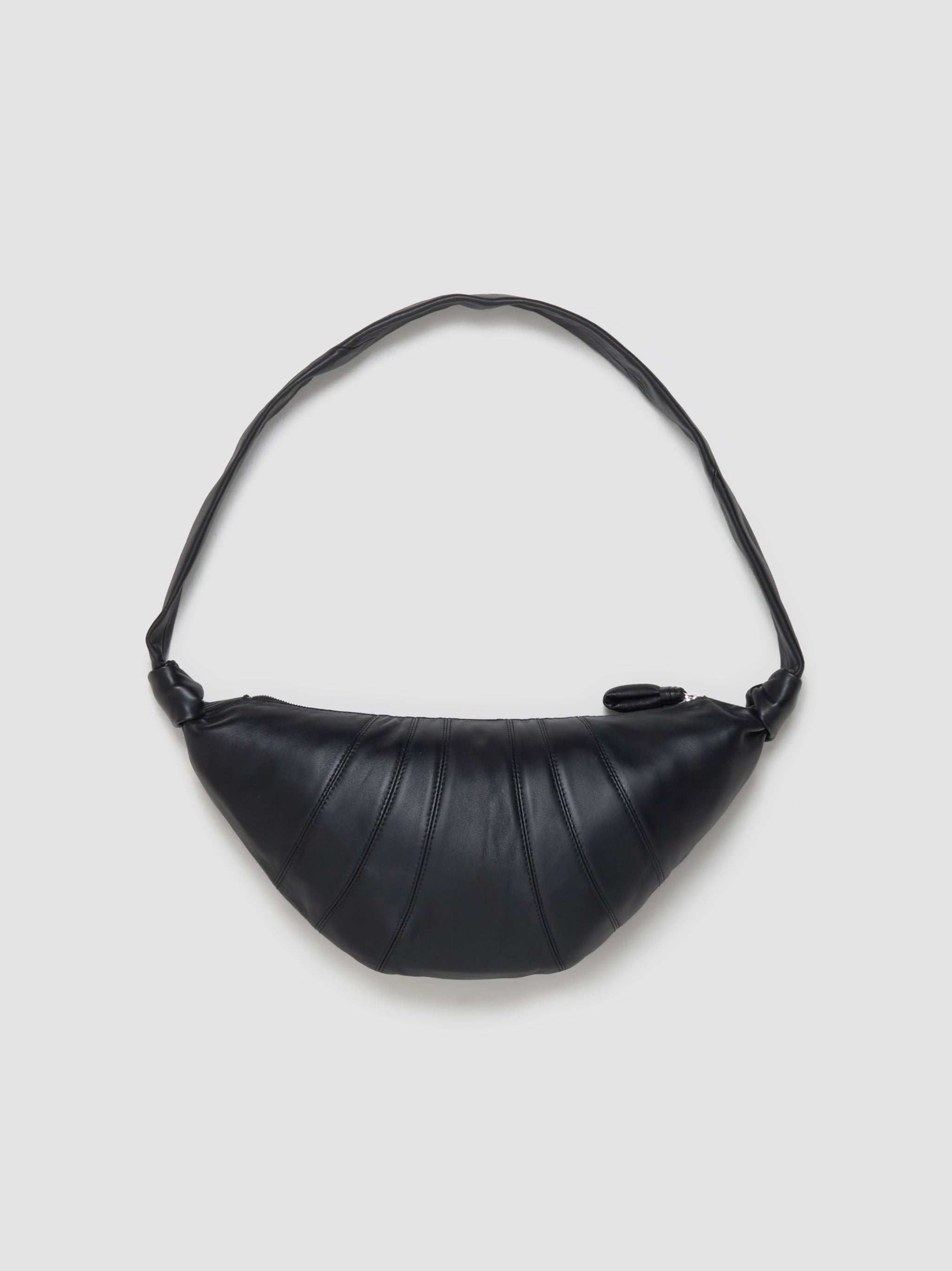 Medium Croissant Bag in Black