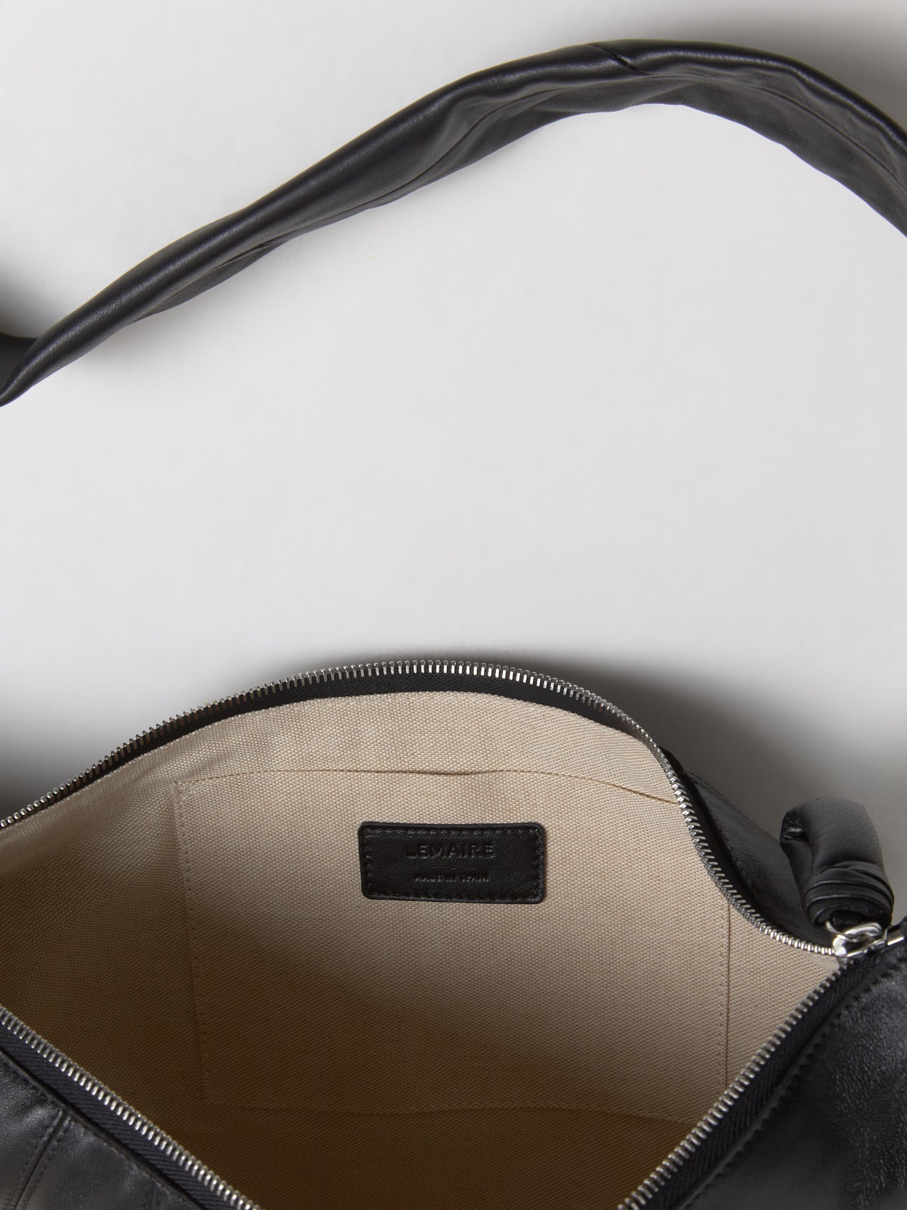 Medium Croissant Bag in Black